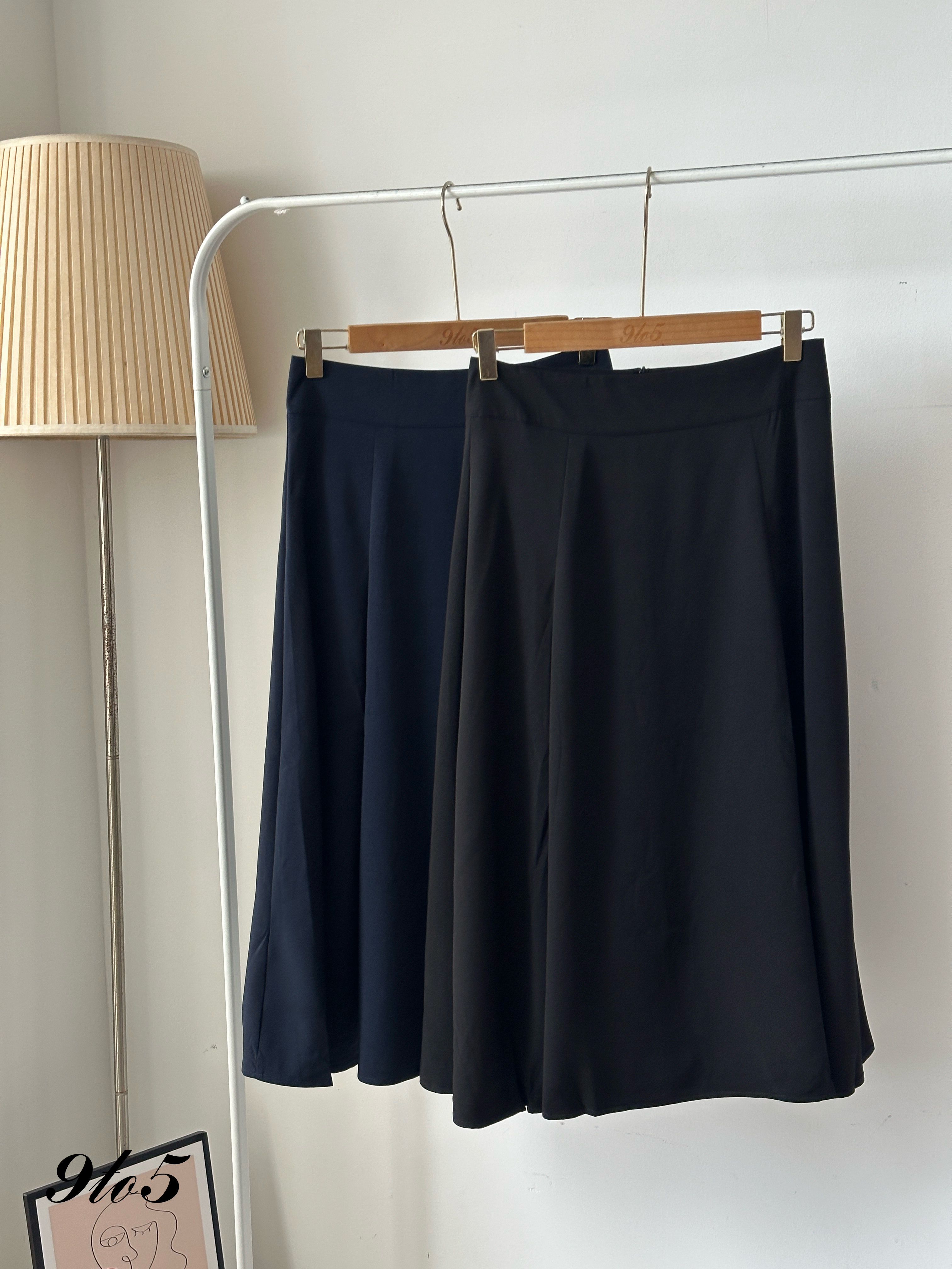 S1794 A Line Long Skirt - 3 Colors