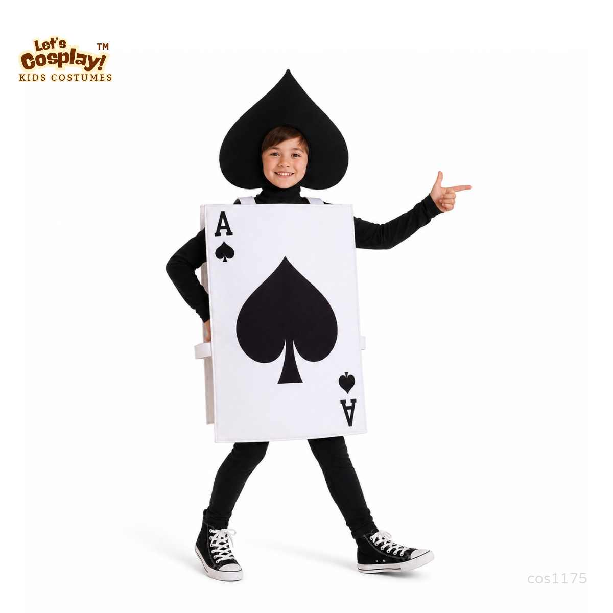 香港現貨 兒童黑桃撲克牌士兵表演服 Alice in Wonderland Costume World Book Day Costume 萬聖節親子衣服 Lets Cosplay