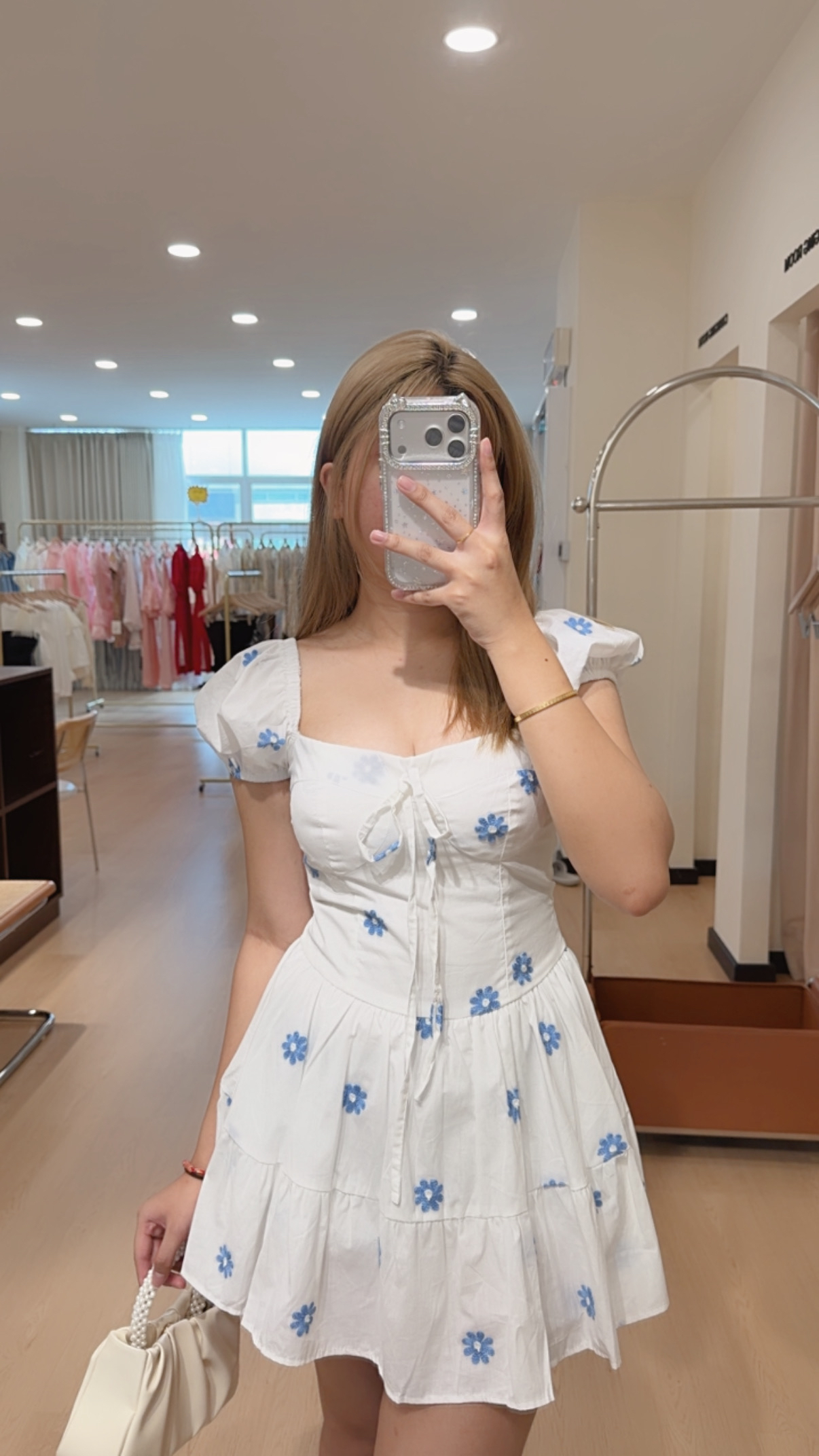 397泡泡袖连身裙