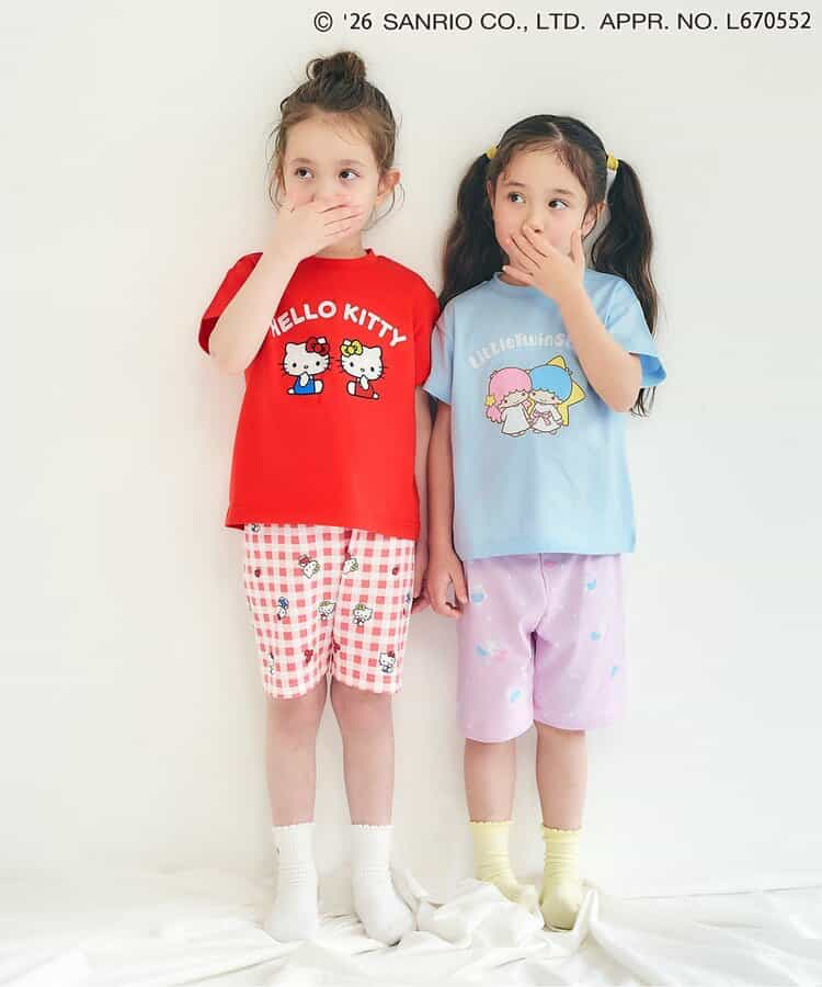 🇯🇵預訂 日本直送🇯🇵Apres les cours x Sanrio系列七色人物印花清涼觸感短袖家居服上下套裝