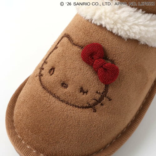 🆕【⭐訂購⭐】  🇯🇵日本直送 🌀Hello Kitty 立體閃光絲帶 絨毛羊皮靴🌀 [ELJA-0183][261120]