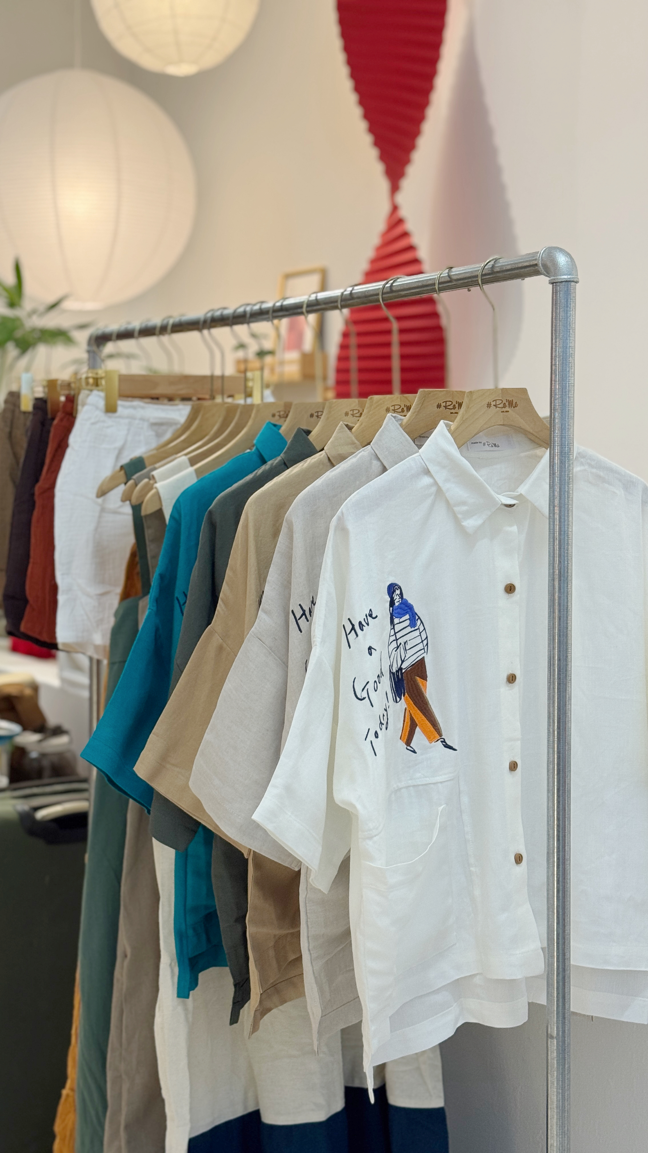 日系文艺蝙蝠袖衬衫