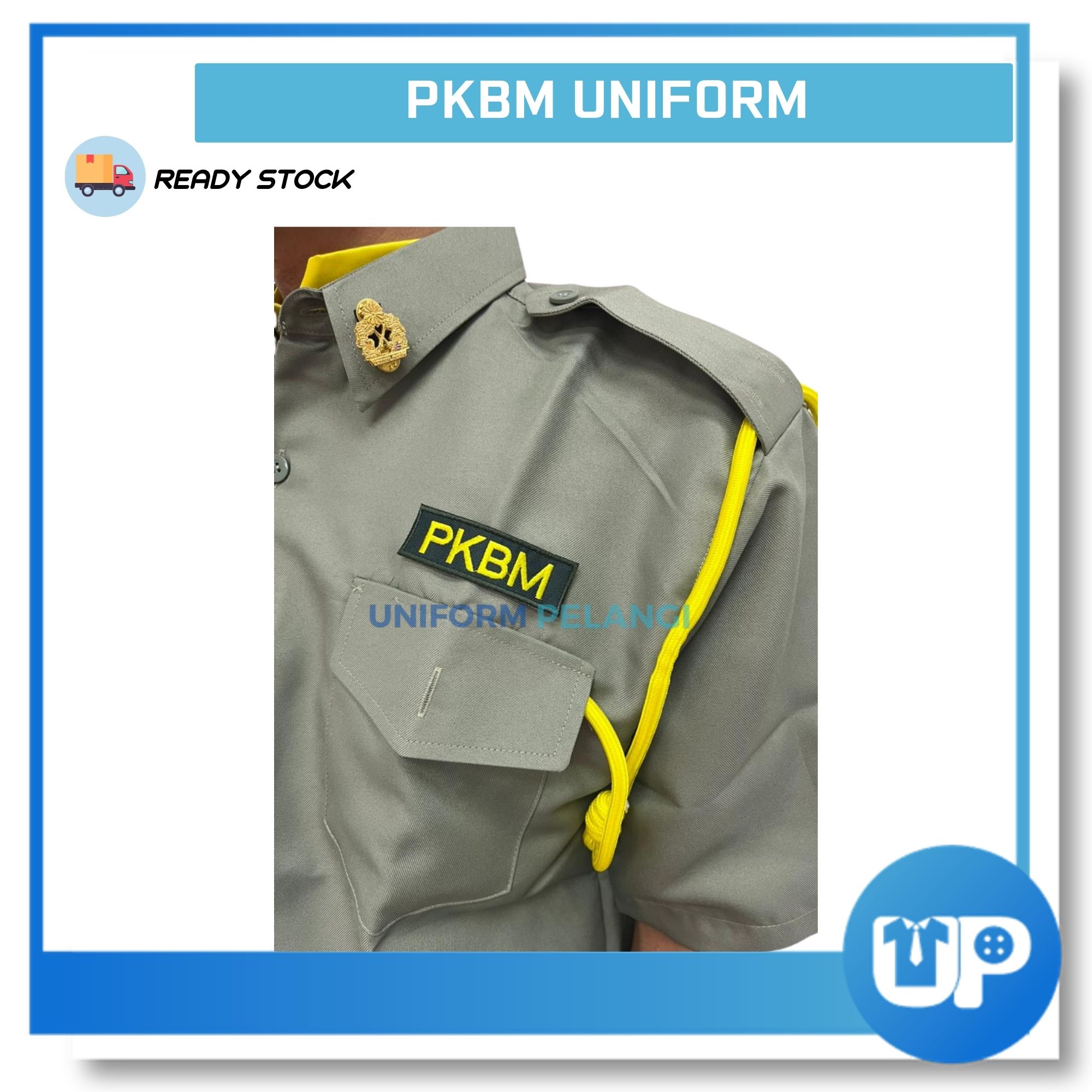 Uniform Kadet Bersatu PKBM Lengan Pendek Kemeja Pakaian Seragam Uniform Kokurikulum