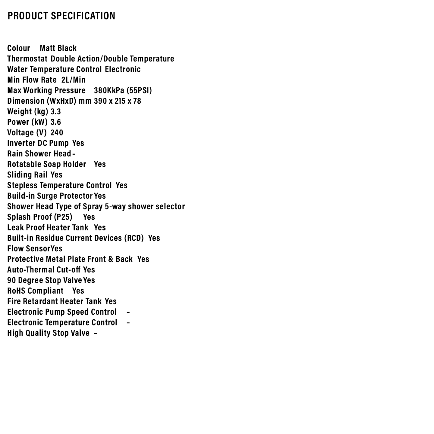 Sharp DC Pump Water Heater (WHP315NMB)