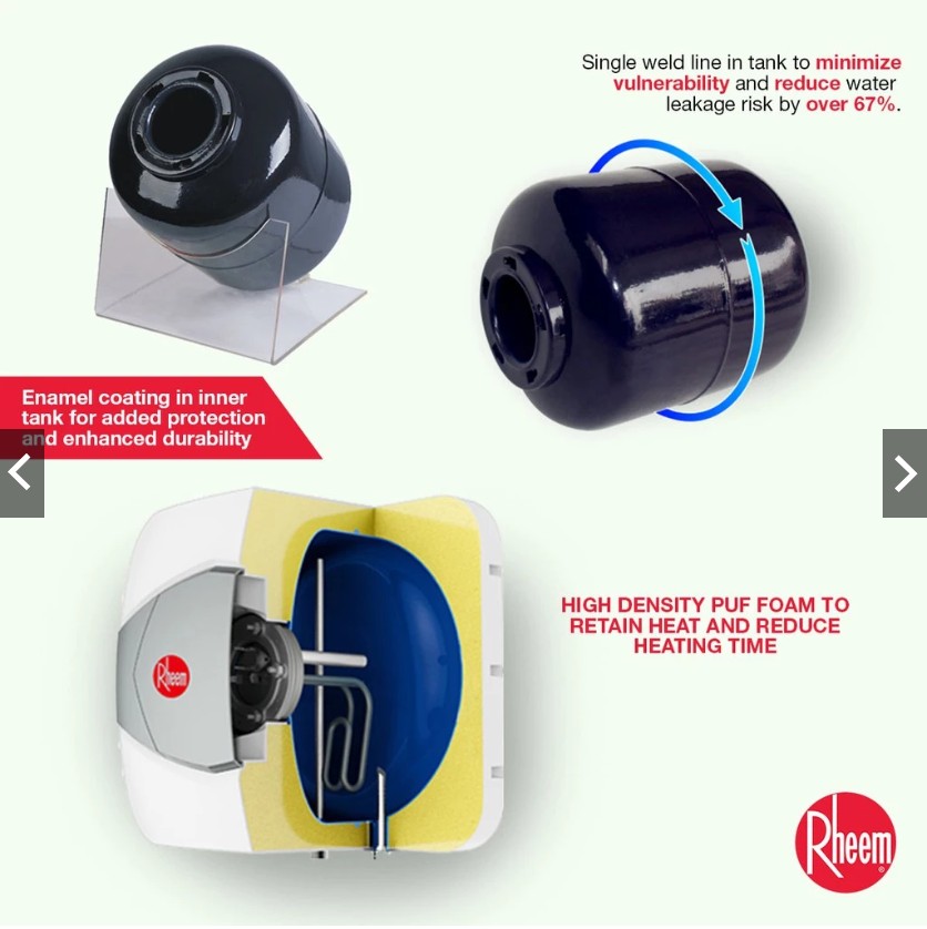 Rheem 15L RCY Classic Plus Electric Storage Water Heater (No Installation)
