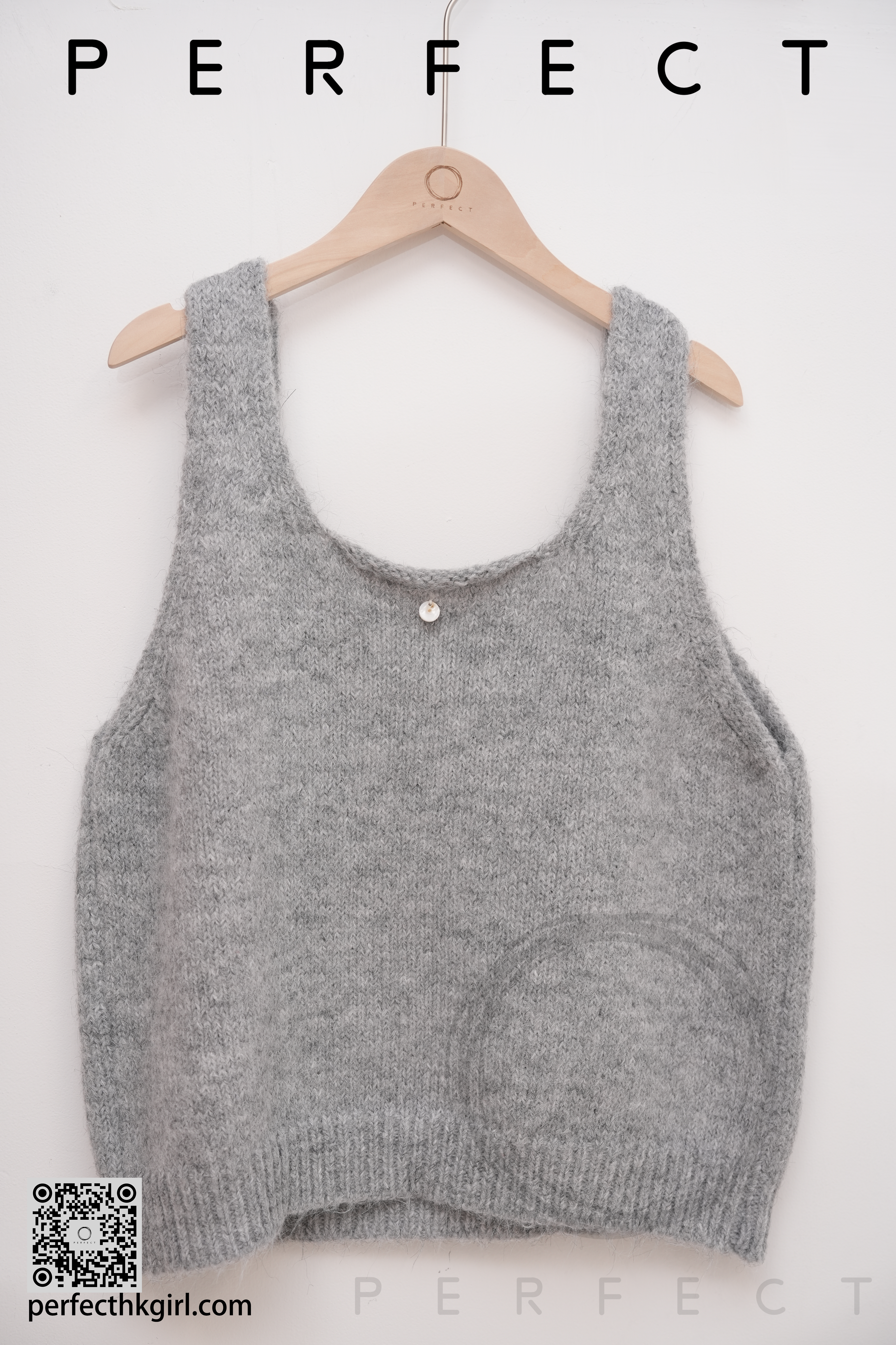 T0040_針織大領文青背心外搭（氣質灰色）