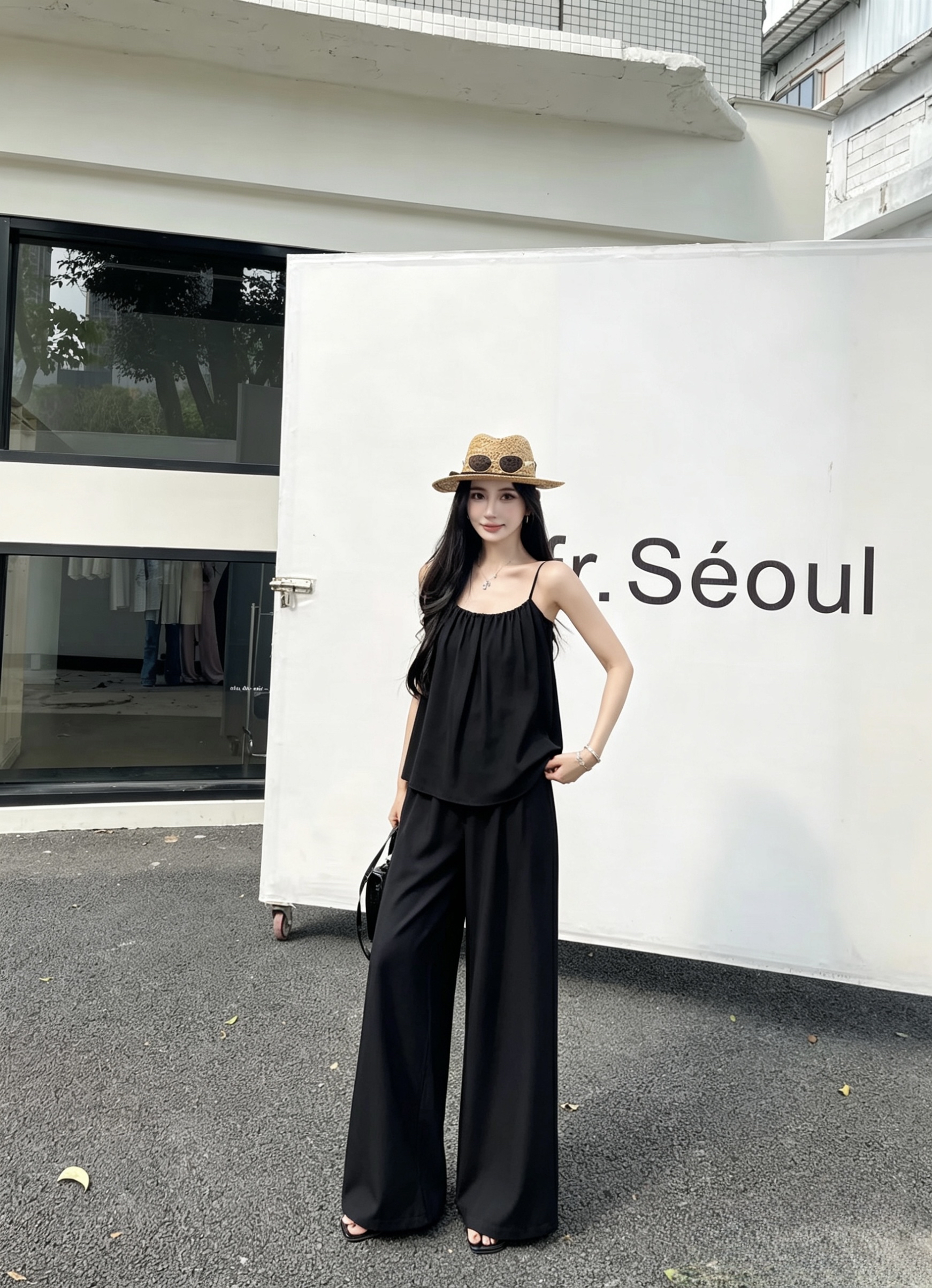 1791 Urban Noir Cami Set 都市雅黑吊带套装