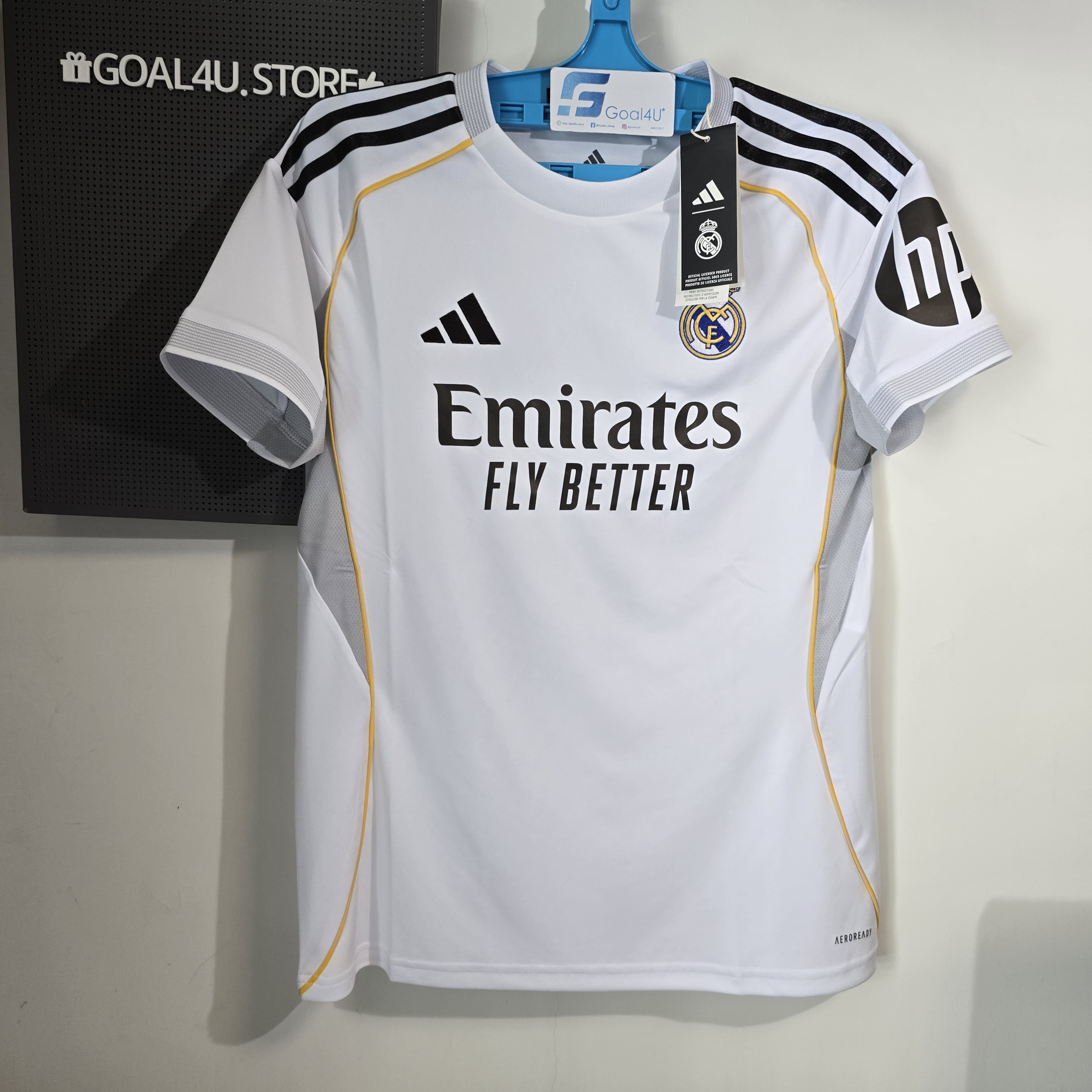 ⚪👑 Adidas Real Madrid 皇家馬德里 2025-26 主場女裝球迷版球衣 (可加印字章) JN8869