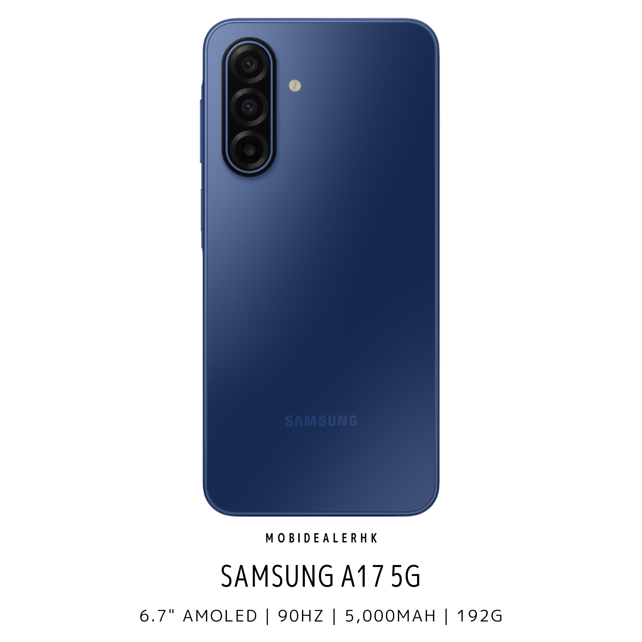 Samsung A17 | 三星 A17 | 5G | 智能手機 | 6.7 吋 90Hz Super AMOLED 大屏幕 | 5000 萬像素 OIS 防手震相機 | 5000mAh 大容量電池