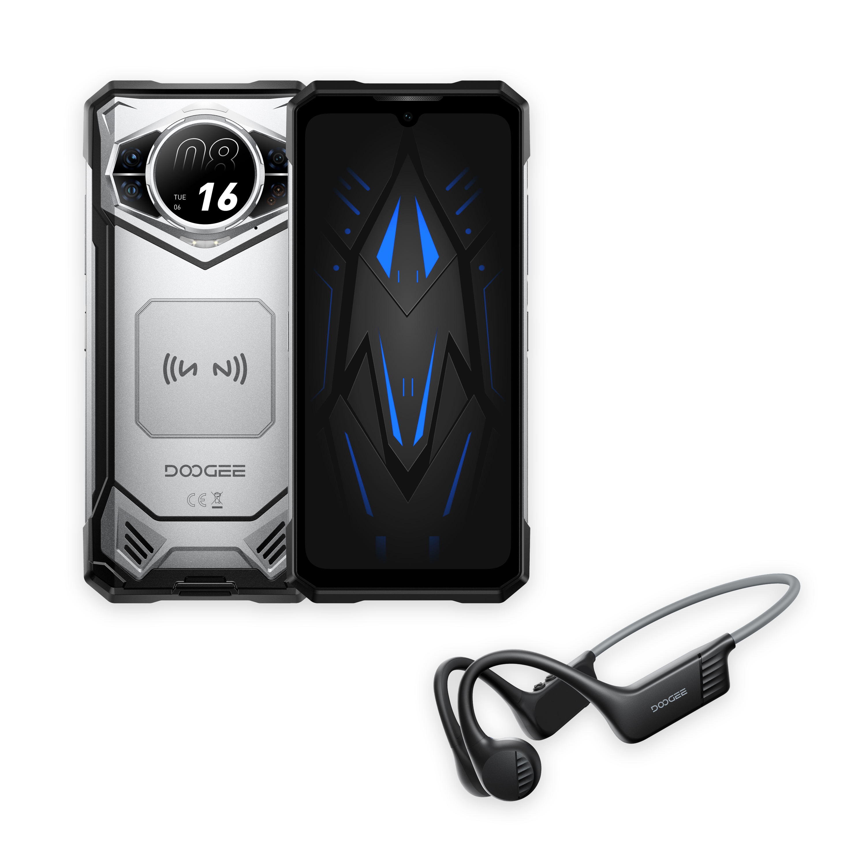 DOOGEE S200 E Series 5G | 6.72吋 120Hz 10100mAh 1.32吋 AMOLED背屏 夜視 WiFi6 AI工具 三防手機 Rugged Phone