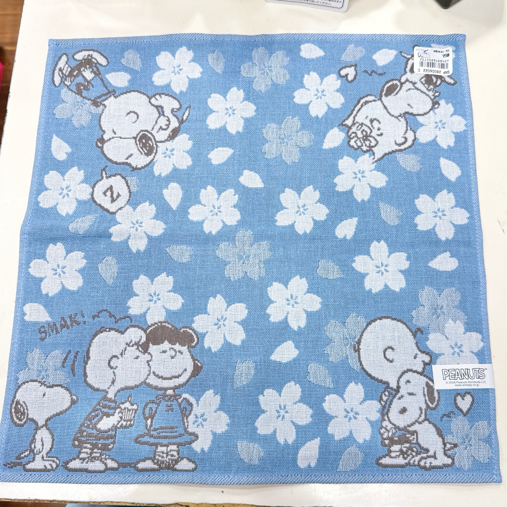 日本版Snoopy 毛巾 大約35×35 cm