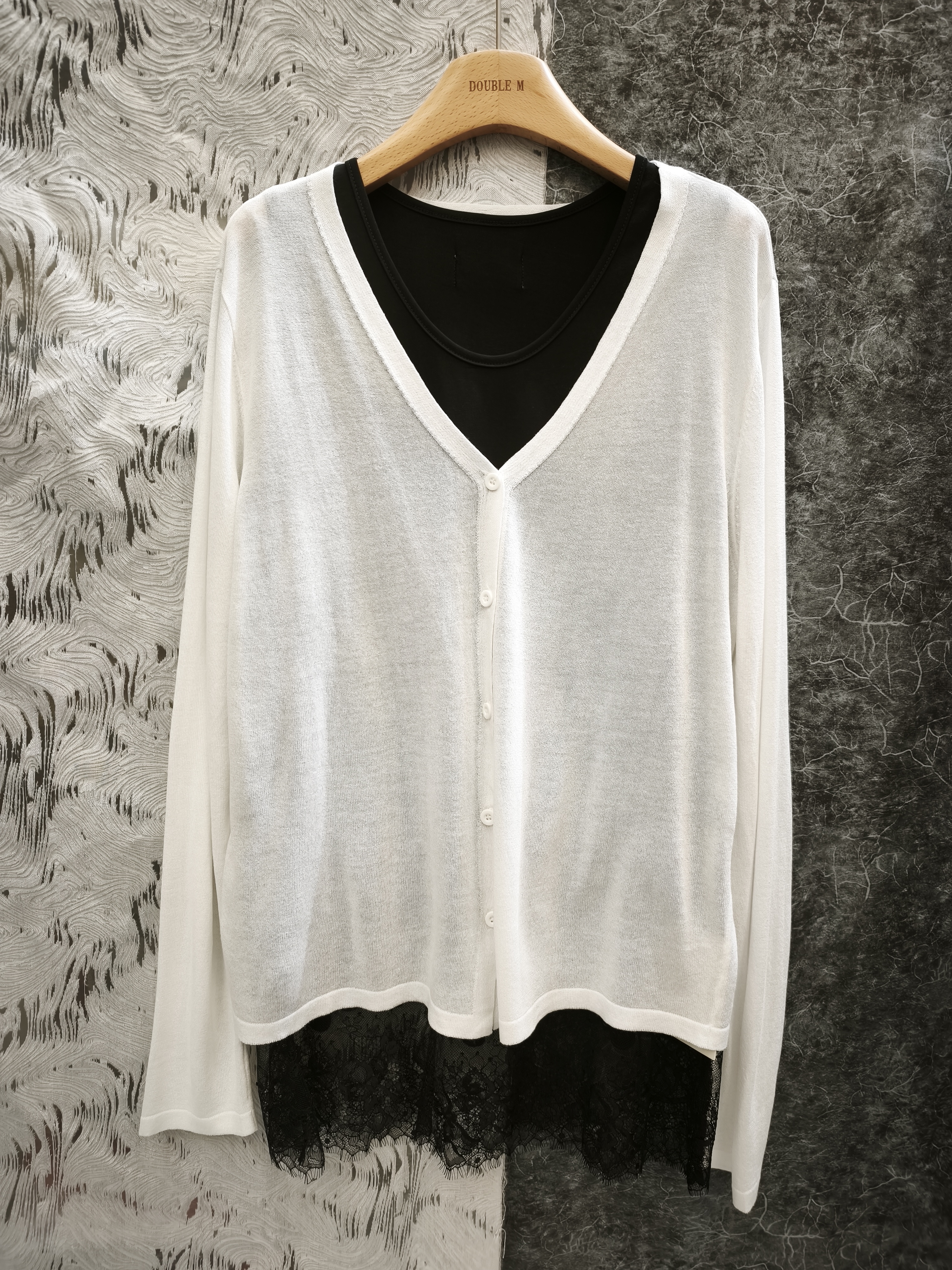 滑料冰絲針織外套