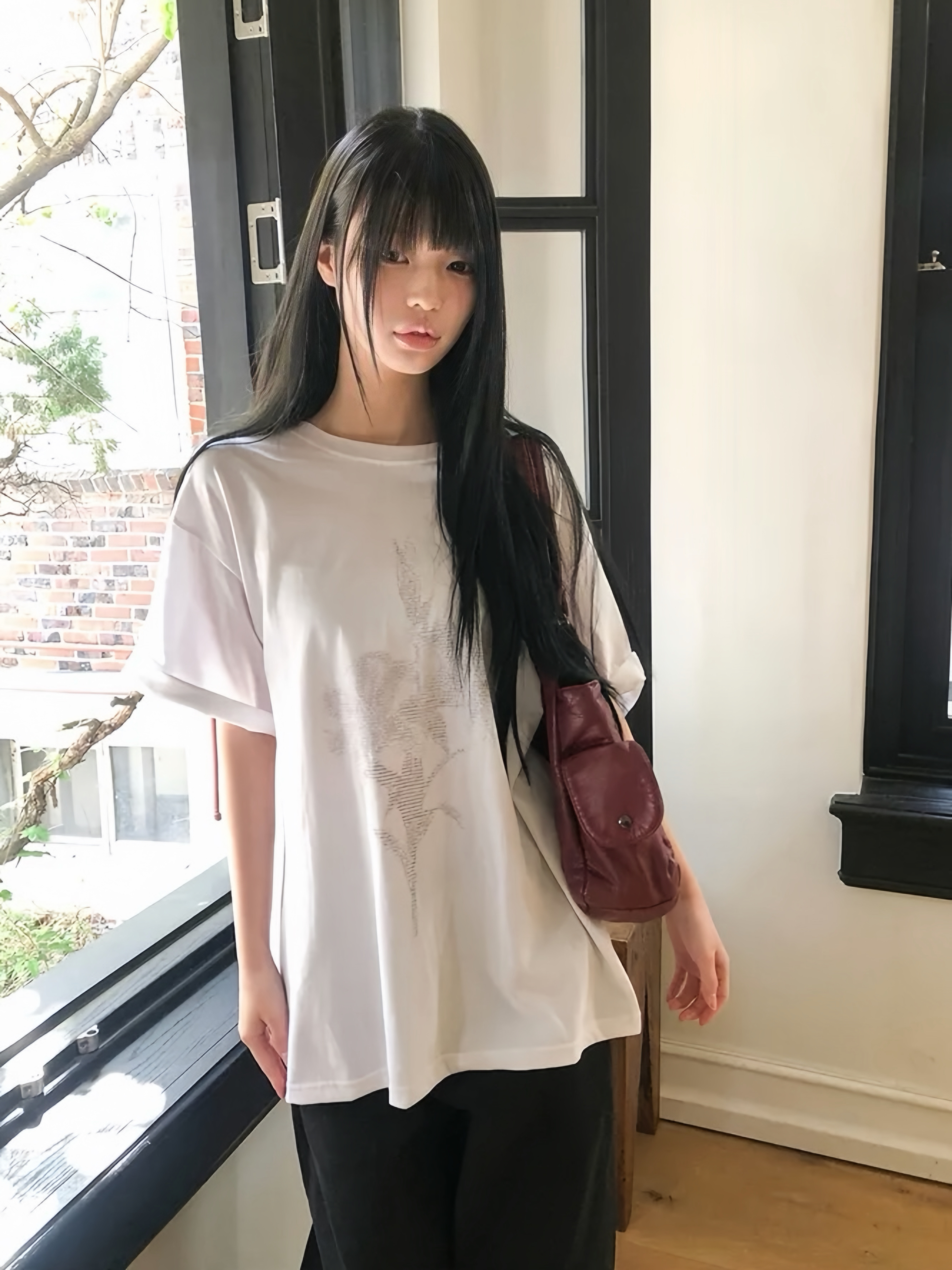 Cyber Flora Oversized Tee
