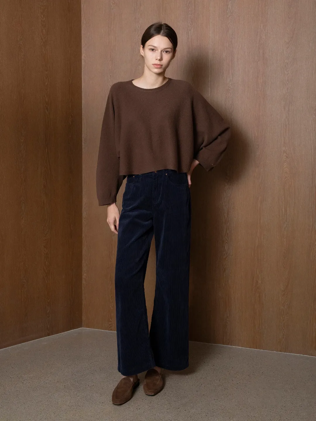 TOP09_09 超細羊毛蝙蝠袖短knit (3色)