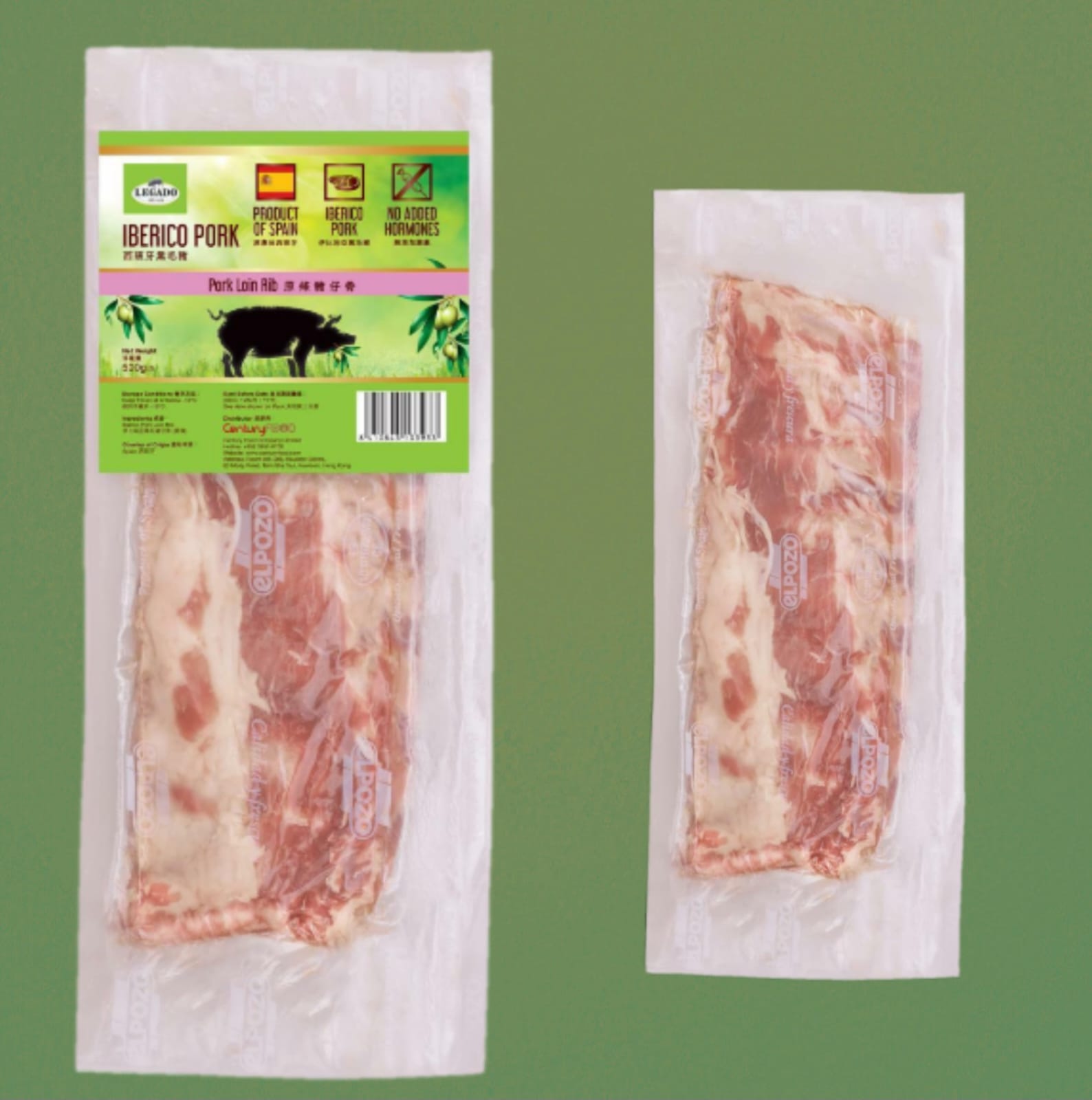 西班牙伊比利黑毛豬仔骨（Pork Loin Rib）