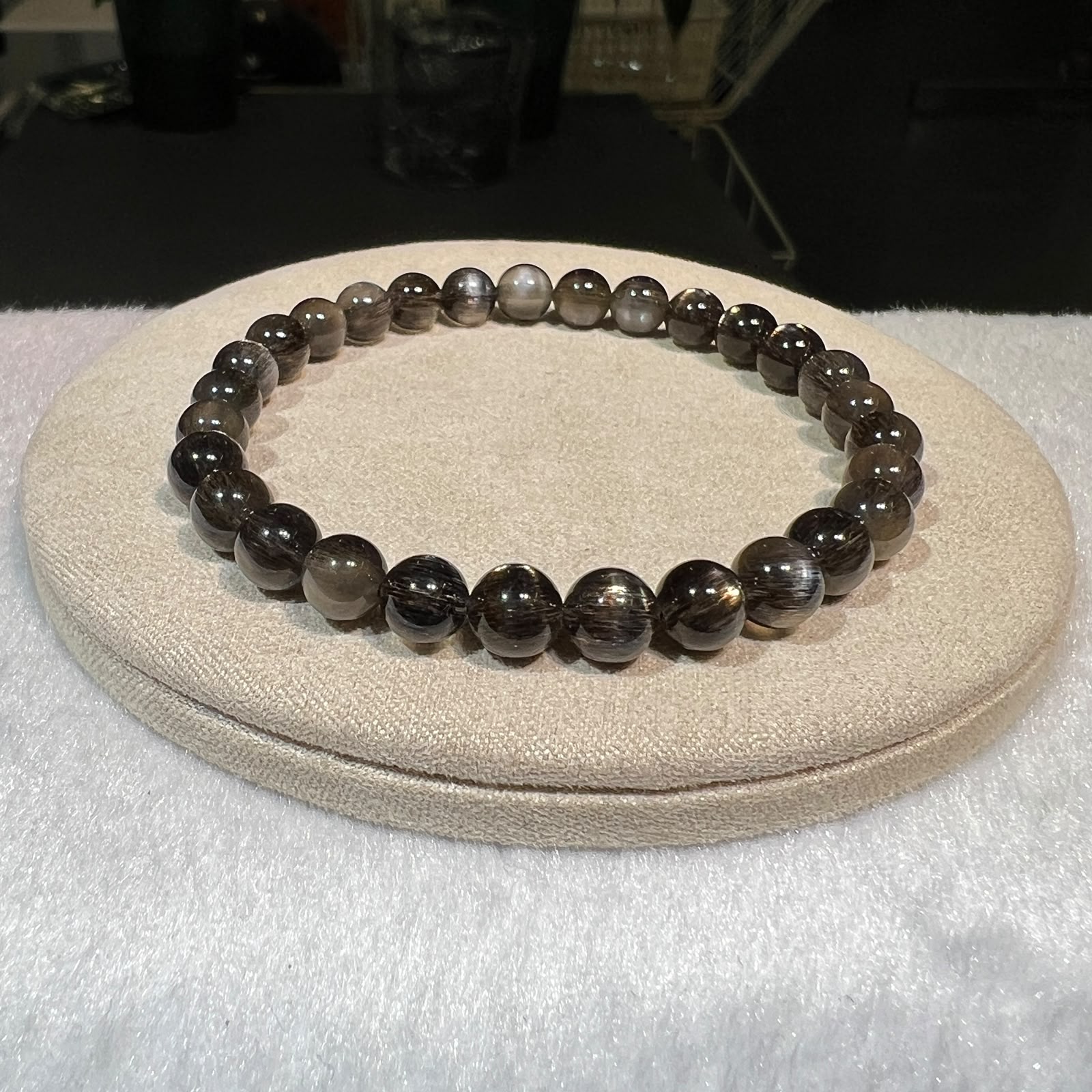 黑金骨幹手串6mm+/- #CA0082