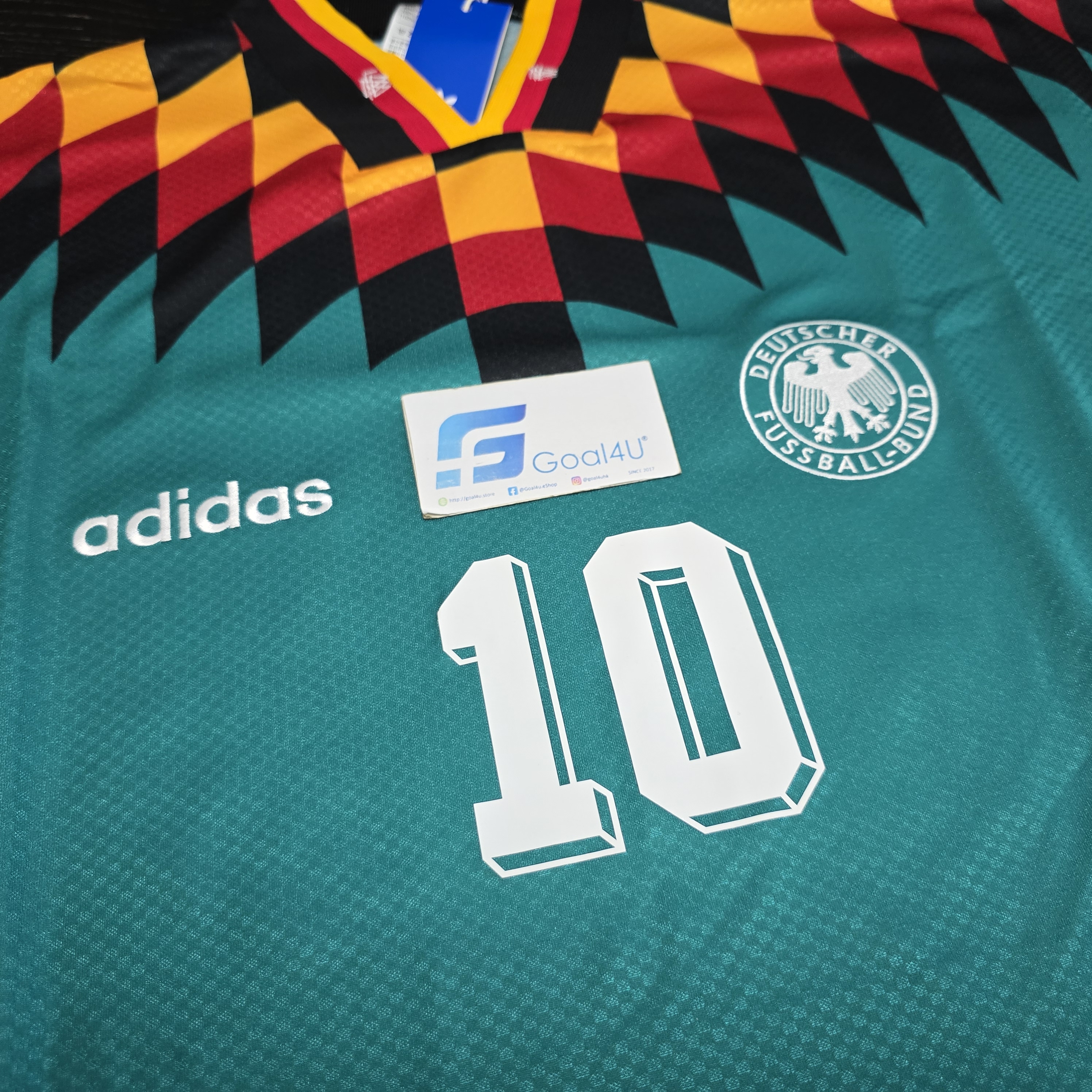 #部分碼現貨 ⚫🟥🟨Adidas Germany 德國 1994 作客球衣 Reissue (可加印字) JZ6941