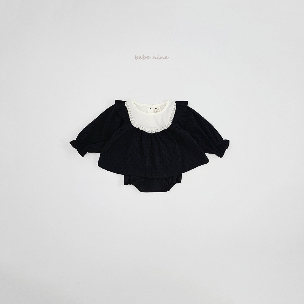 🌸預訂 韓國直送🌸🇰🇷Bebenine兩色荷葉花邊闊領上衣燈籠褲套裝