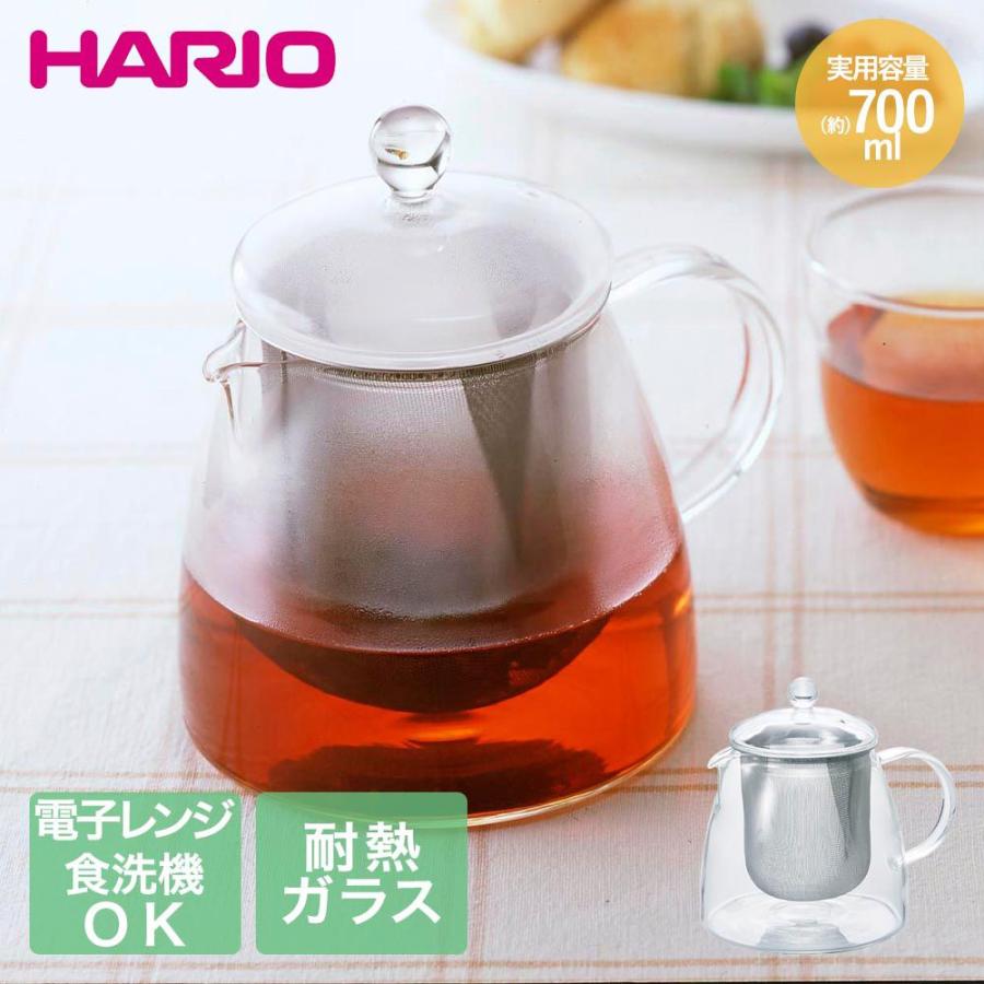 🔥🔥【日本直送《HARIO》廣口特大濾網耐熱玻璃花茶壺】700ml