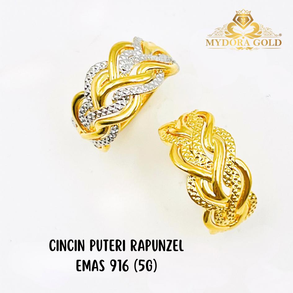 MYDORA Cincin Puteri Rapunzel (5G) l EMAS 916/22K