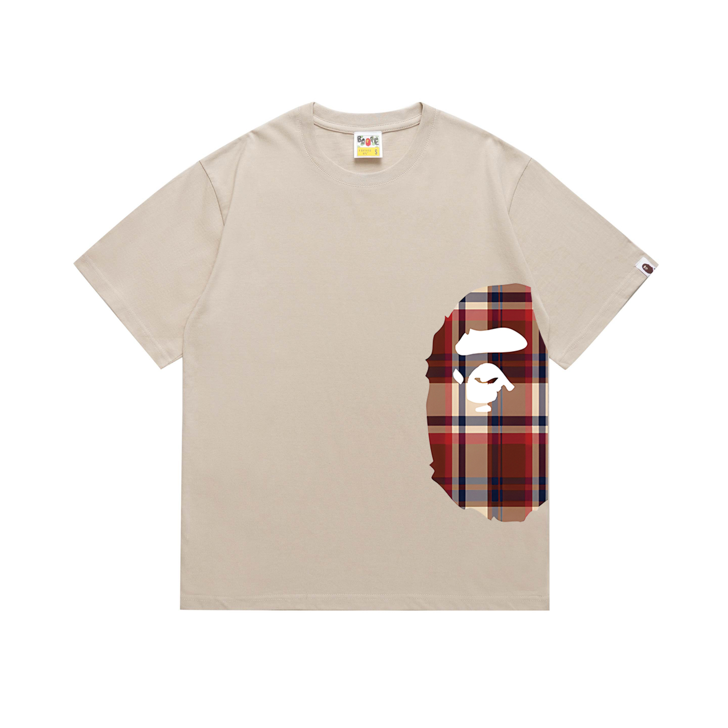 Bape Check Big Ape Head Tee