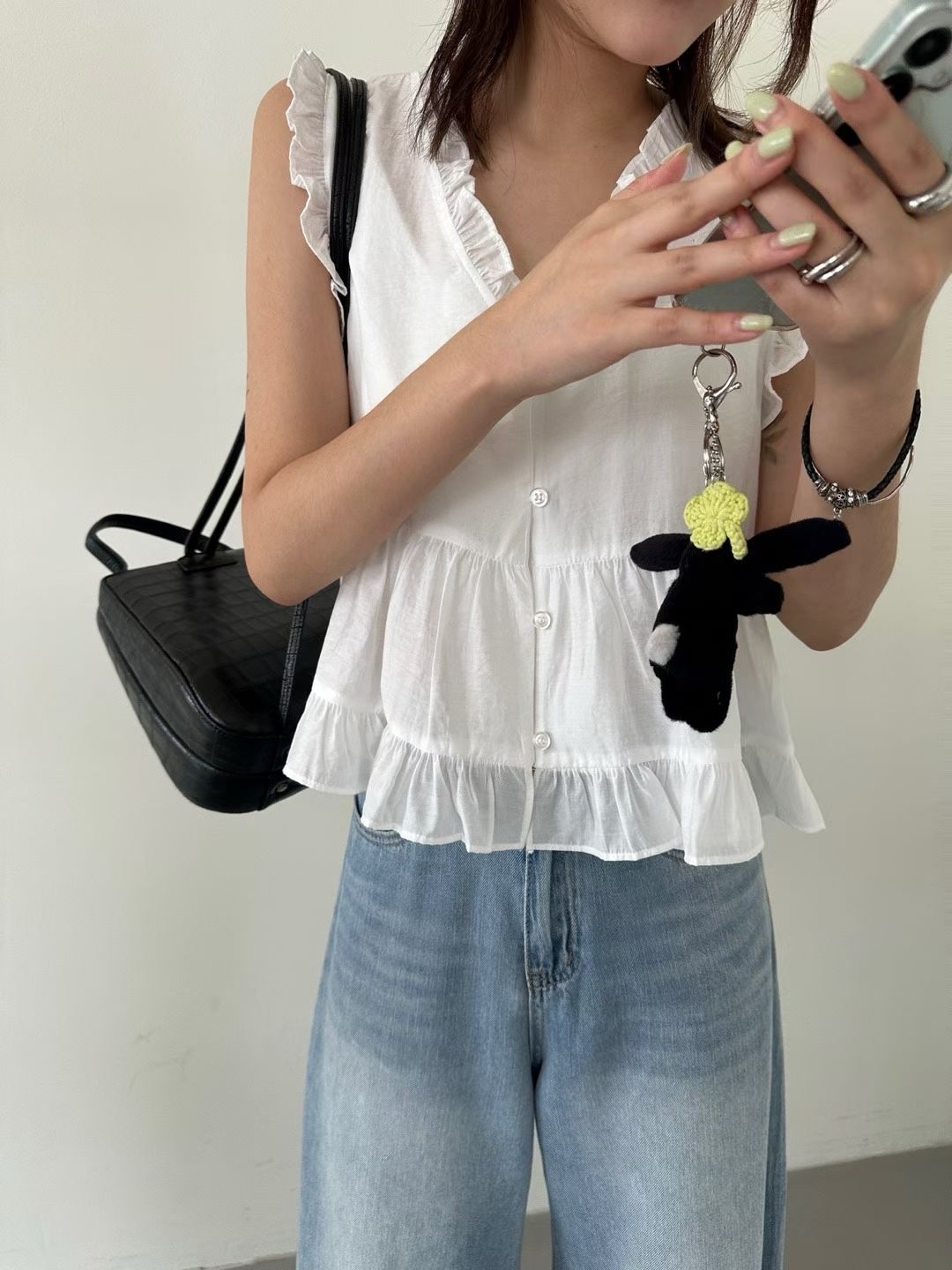 輕盈ruffles vest 