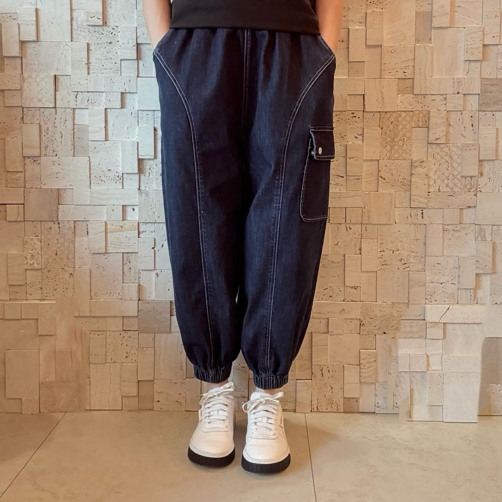 B00548 牛仔束腳褲