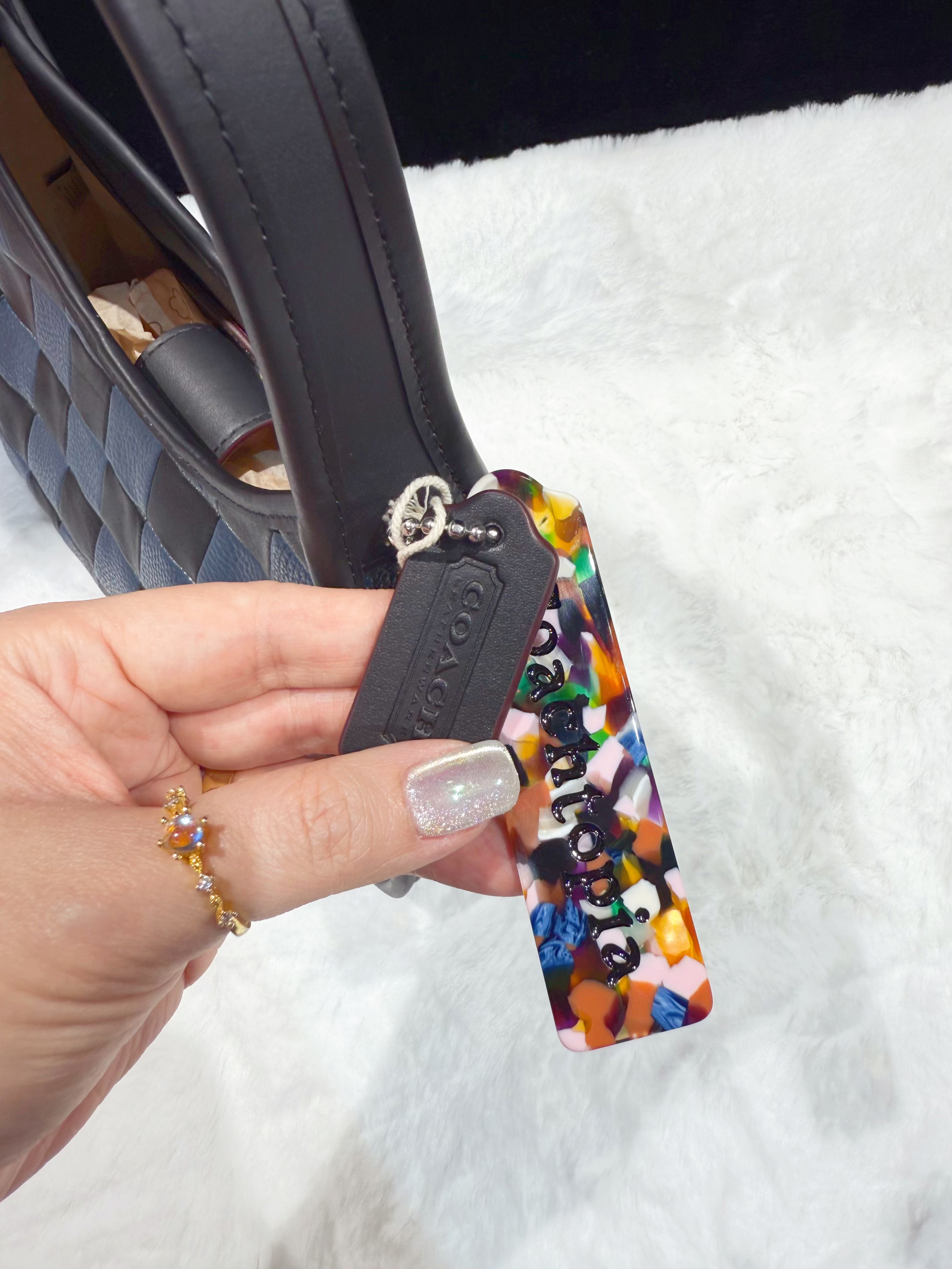 Coach Ergo bag navy/blk/grid