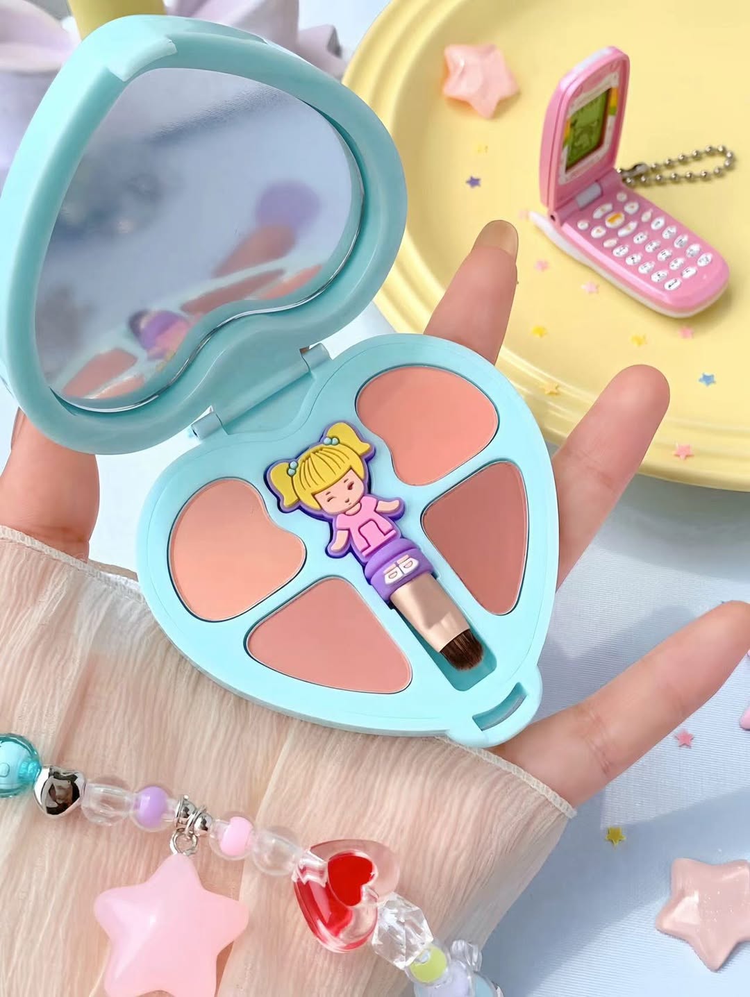 《Early Bird》Little Shadow Palette 四色眼影盤｜Polly Pocket X dasique (26142-P）