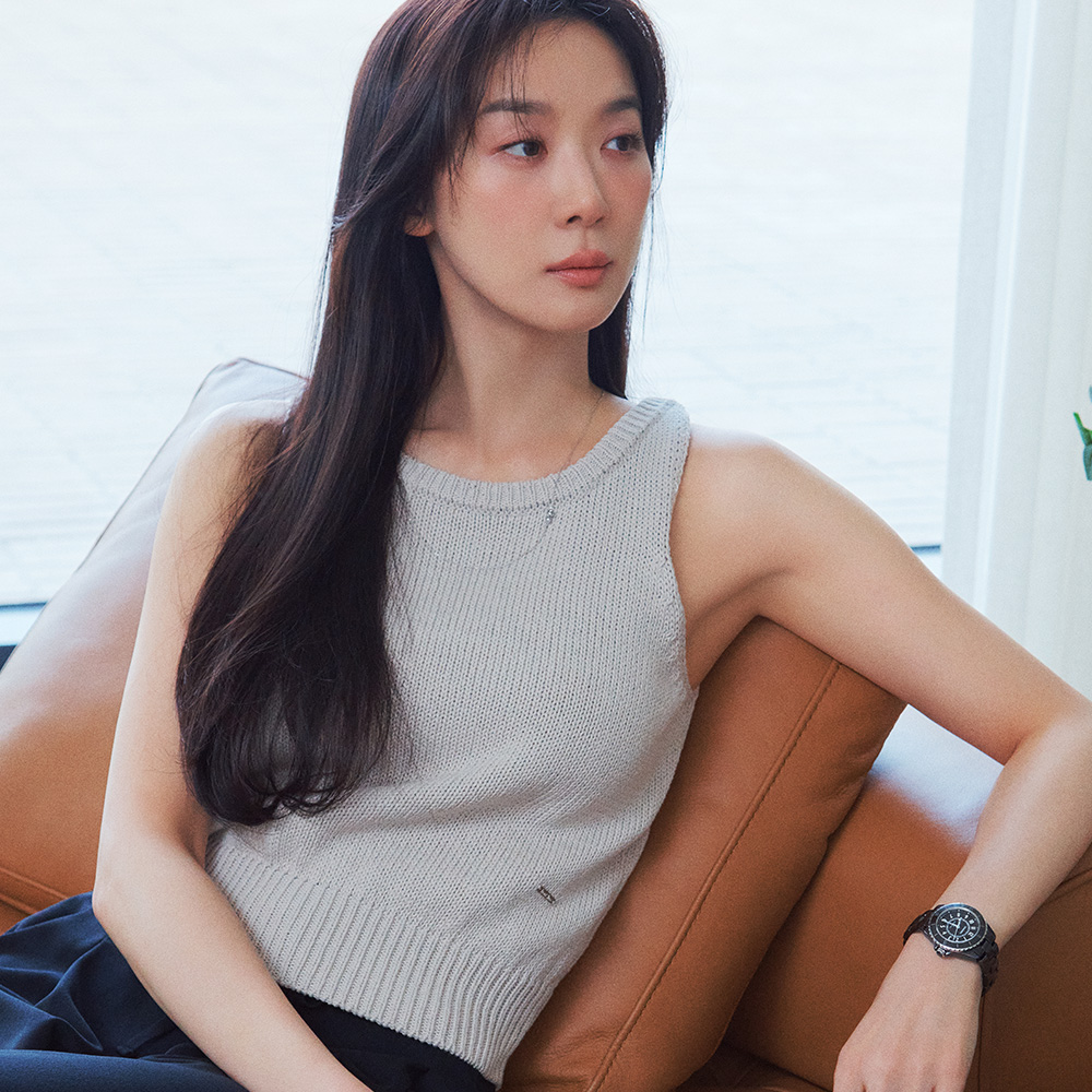 Lee Chung-ah's Pick 預購_FFWSSW003 Lua Sleeveless Knit Cover-up by front2line