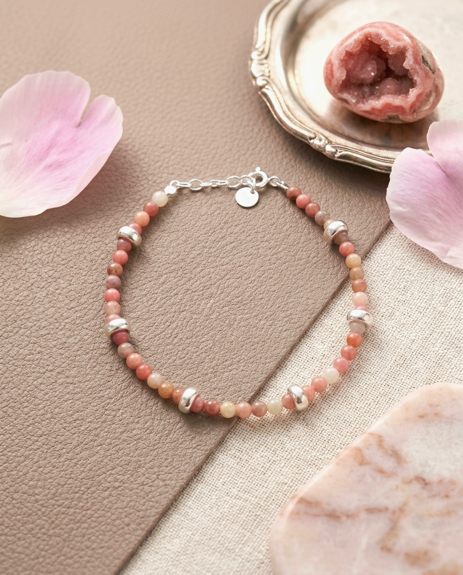 S925 -  *MH0023* Rhodochrosite Bracelet