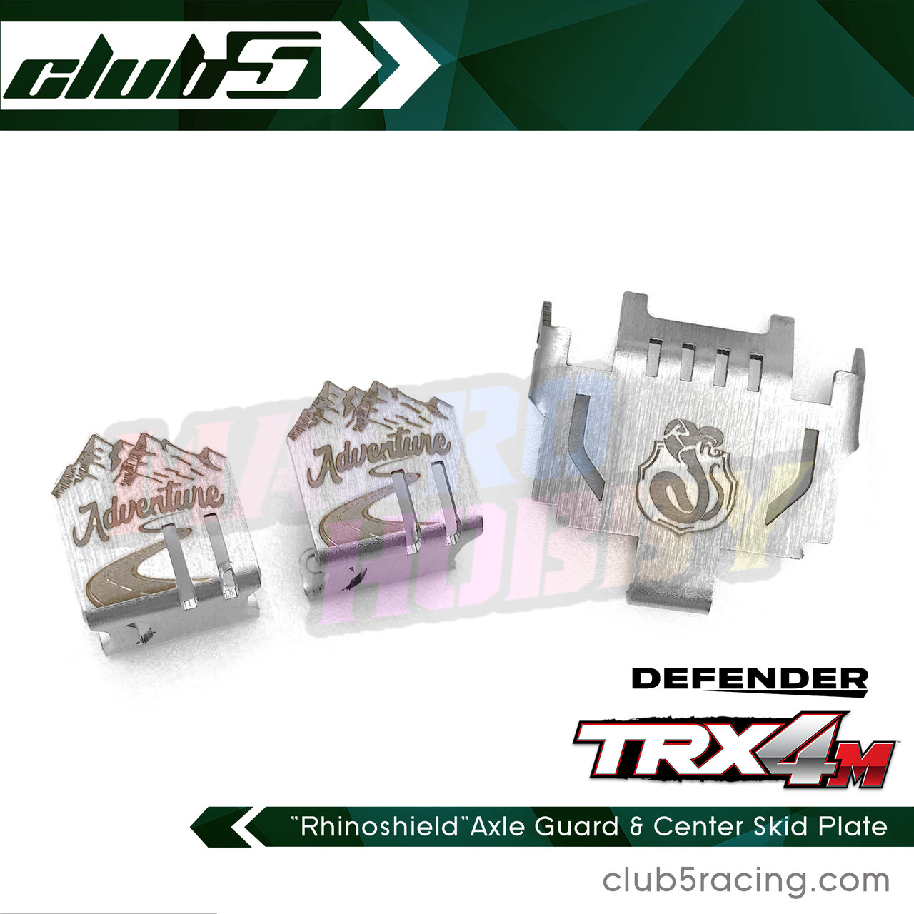 Club 5 Racing Stainless Steel Axle Guard For Traxxas TRX-4 1979 K10 Crawler