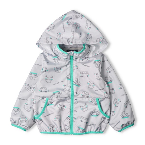 🆕【⭐訂購⭐】🌀 🇯🇵 日本直送 汽車圖案 撞色拉鍊滾邊 撥水加工 #連帽風褸［2款選］🌀 [ELAA-0221][260224]