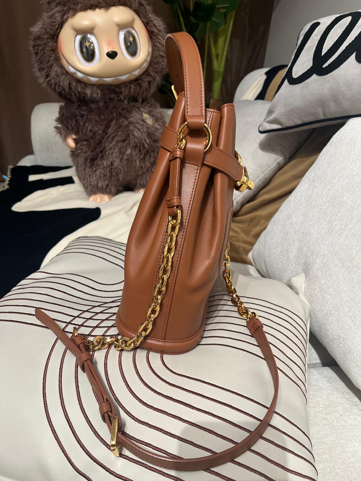 Dior C'EST Christian Dior Calfskin Medium Tan 100%Authentic, 98%New ✅Dust bag