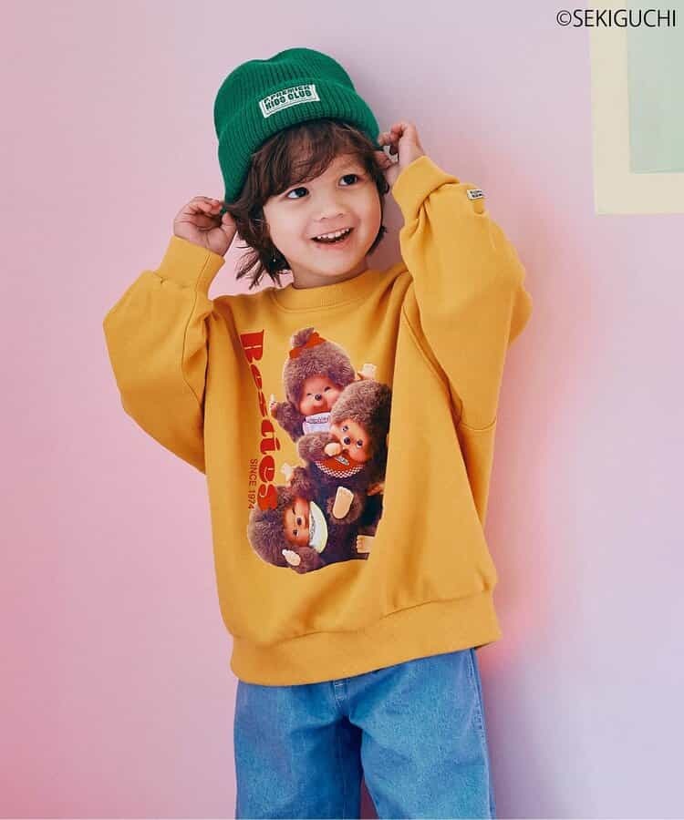 Monchhichi 蒙奇奇親子Hoodies 日本兒童 80-140cm 