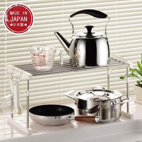🔥🔥【日本製《PEARL METAL》不鏽鋼伸縮式廚房收納架】可伸縮 | 升降 | 組合