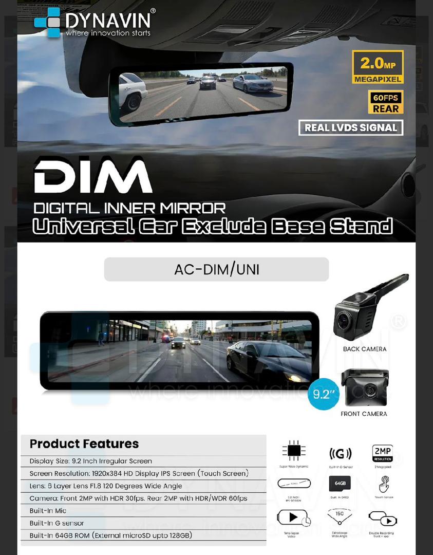 DYNAWIN DIGITAL INNER MIRROR / UNI-INA-18118-DN