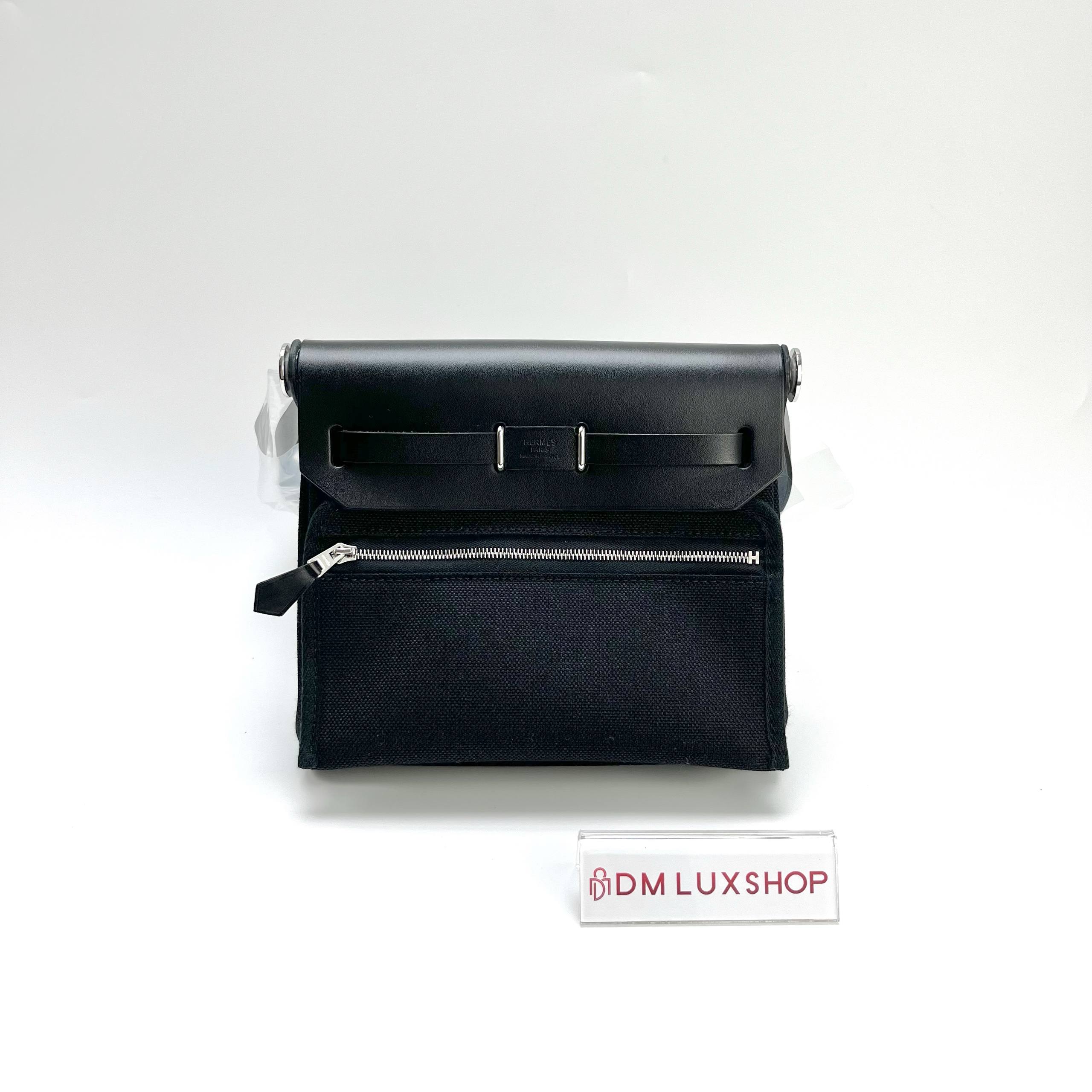 Hermes Mini Herbag Noir PHW (Stamp G)