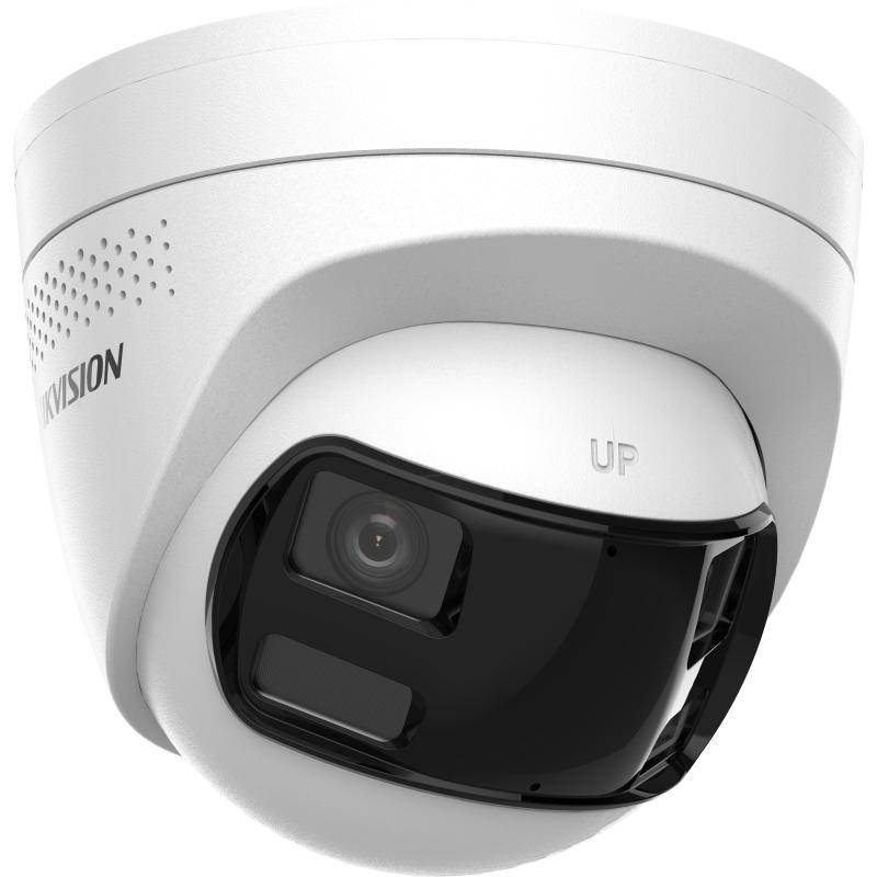 HIKVISION DS-2CD1363G2P-LIUF/S(L)(RB) 6MP Dual Lens Stitched Wide Angle Smart Hybrid Light Fixed Turret Network Camera