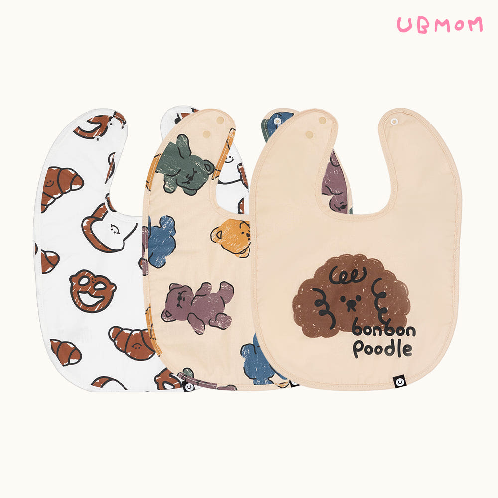 UBMOM 防水塗層純棉圍兜