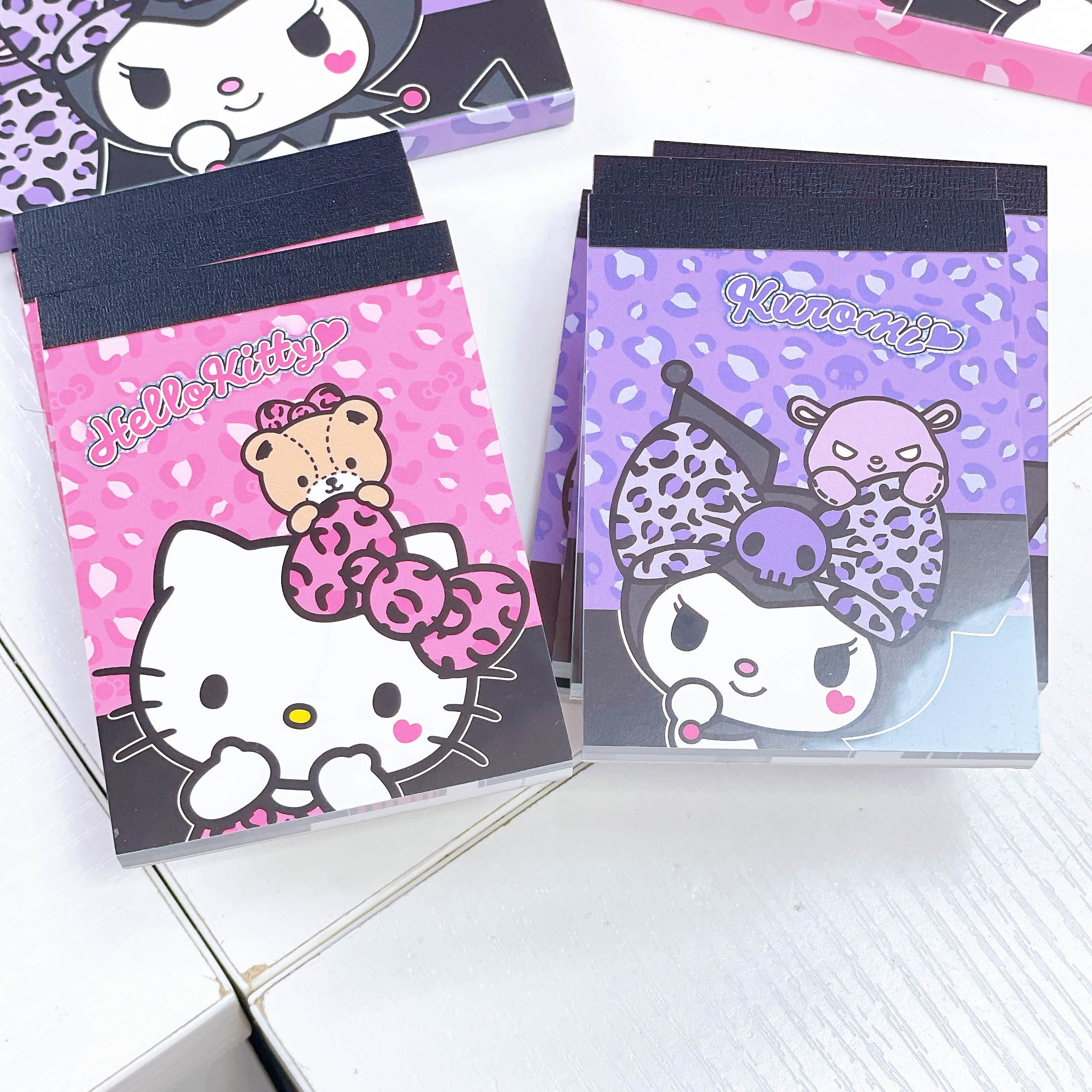 日本直送 Sanrio Hello Kitty Kuromi 豹紋系列文具產品