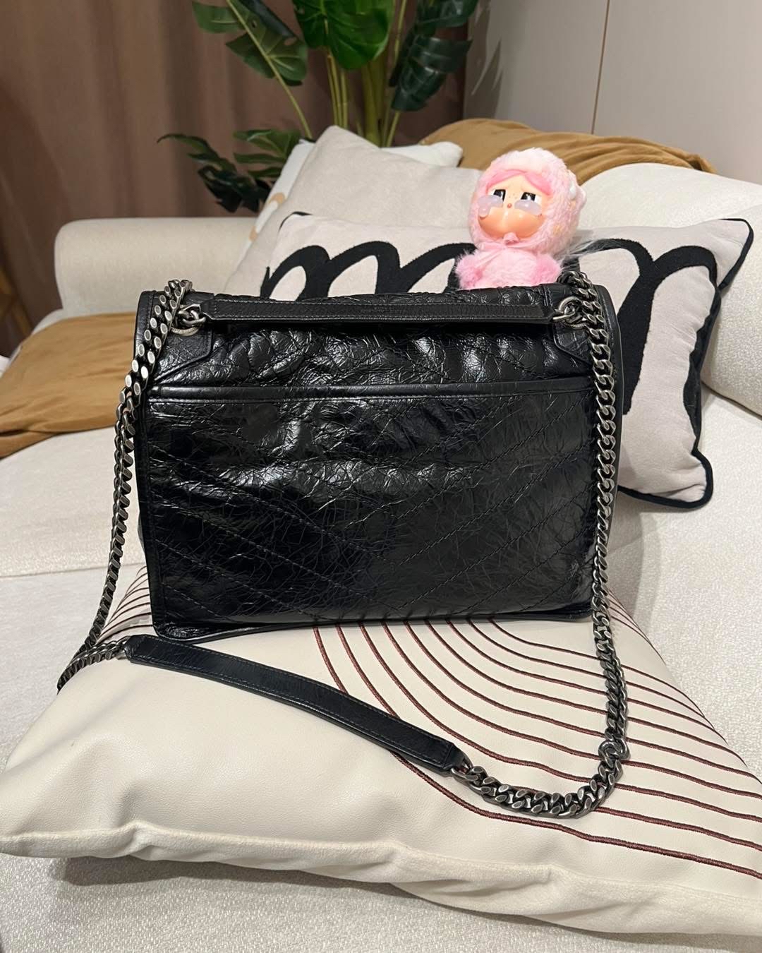 YSL Saint Laurent Niki medium black 100%Authentic, 98%new✅dust bag