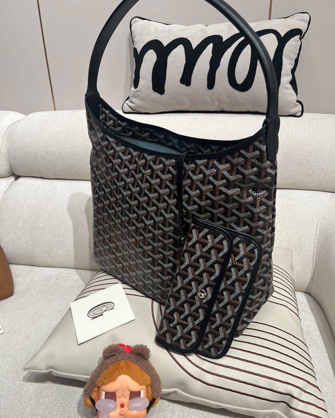 Goyard boheme hobo noir 100%Authentic ,99%new ✅收據✅pouch✅dust bag