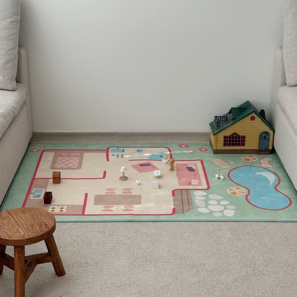 Dollhouse Play Rug 100x150cm