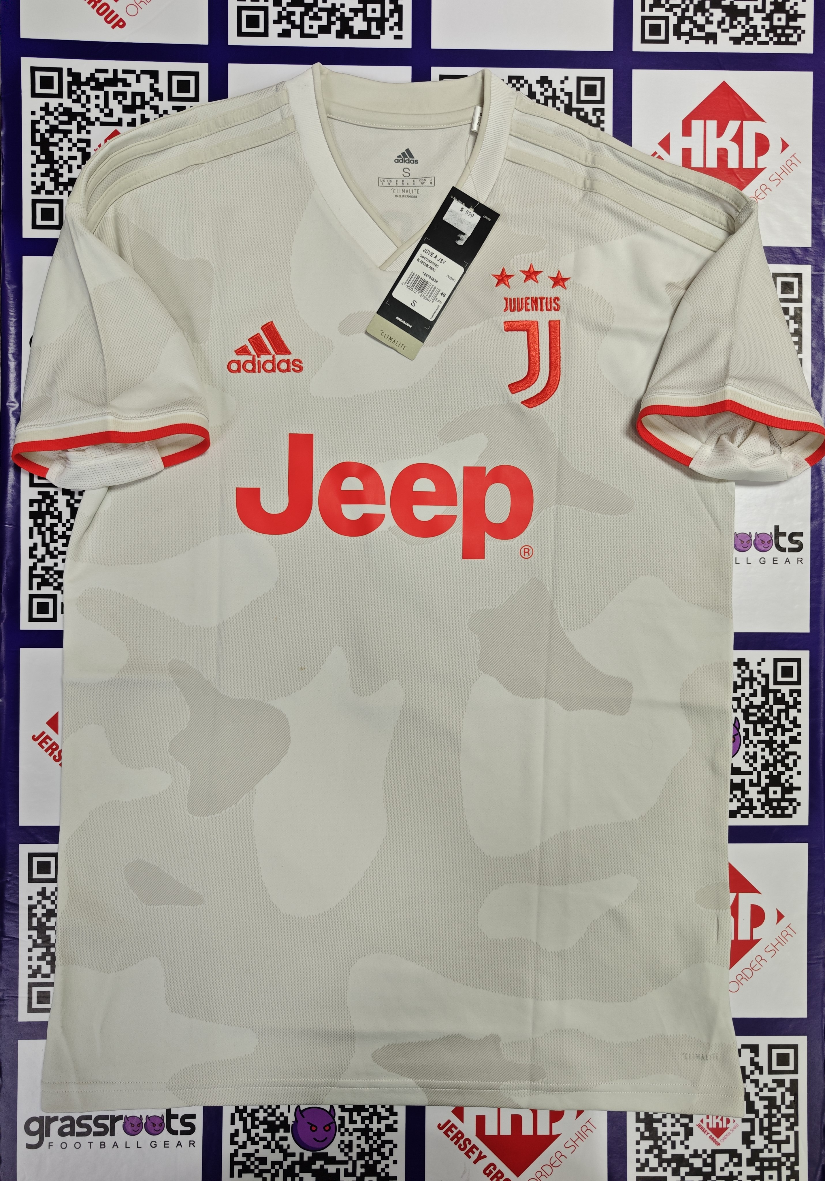 19/20 祖雲達斯 客 Size S 連原裝RONALDO印字