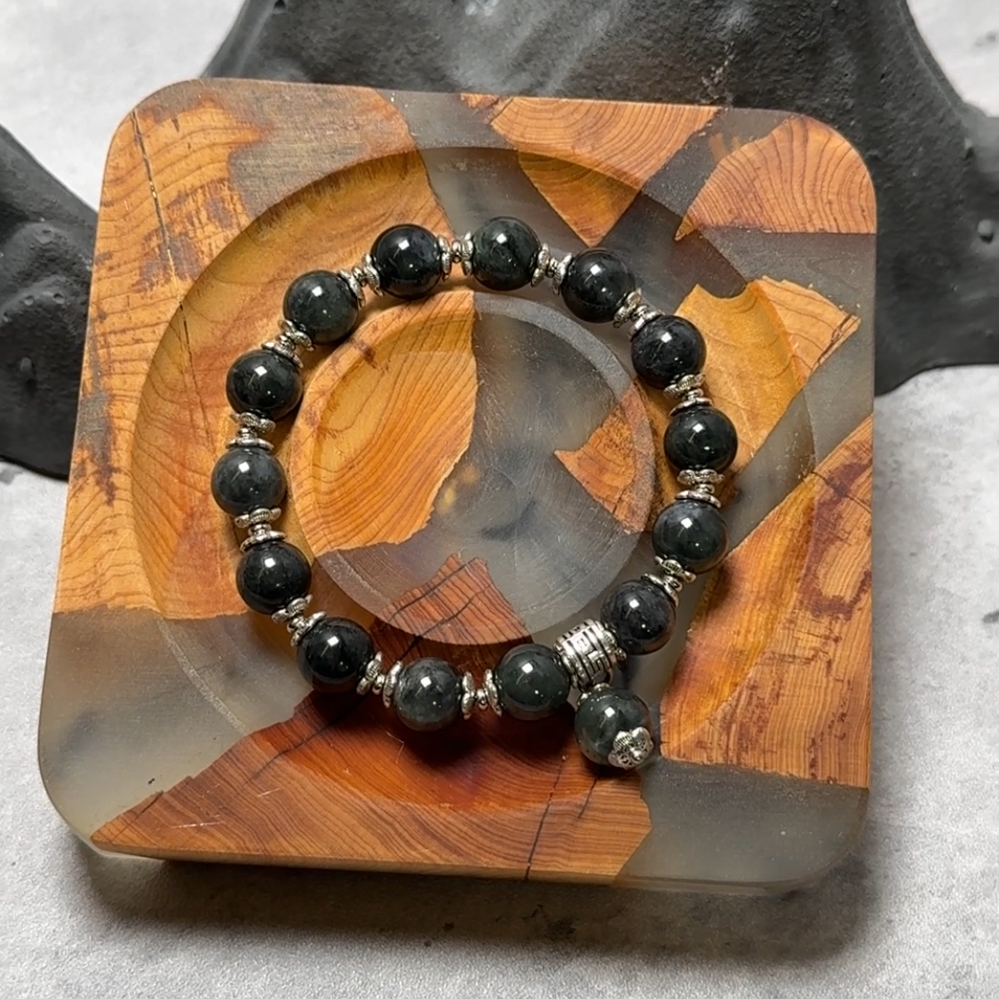 設計款烏雞手串9mm