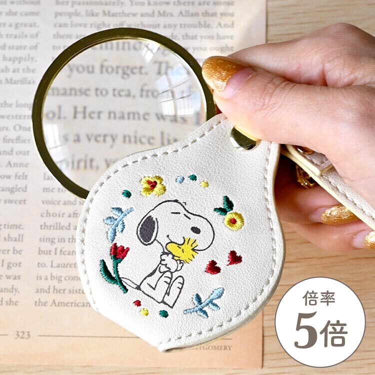 日本直送 Snoopy & 姆明便攜式放大鏡
