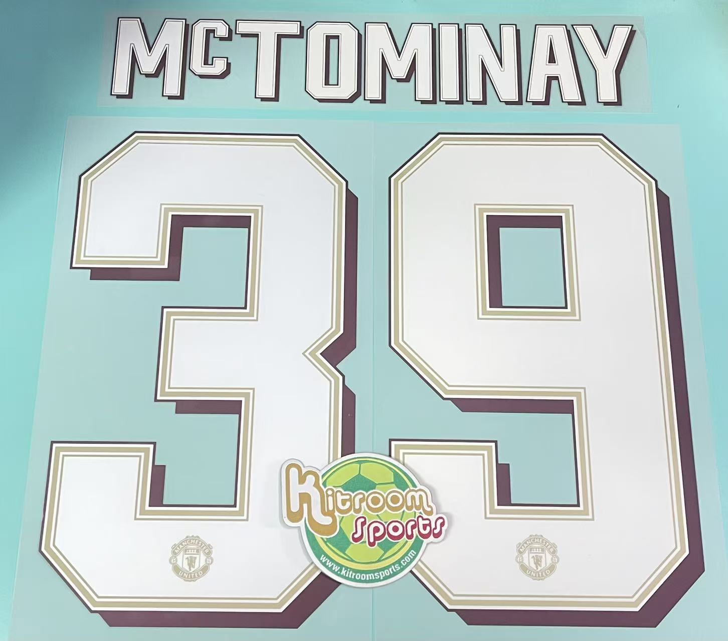 2019-20 Manchester United Home UCL Nameset #39 McTOMINAY