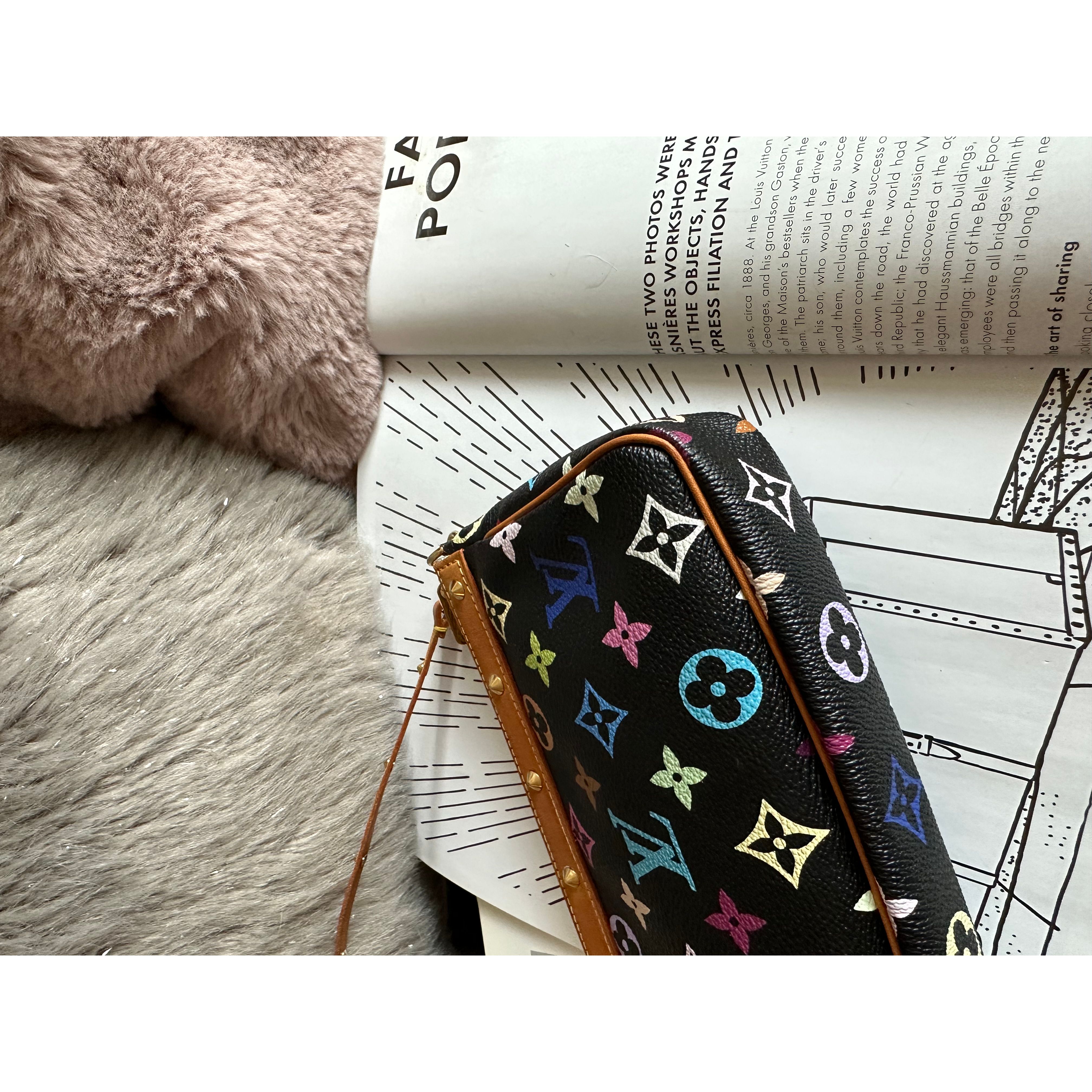 美品louis vuitton lv xtakashi murakami 村上隆pochette shoulder bag