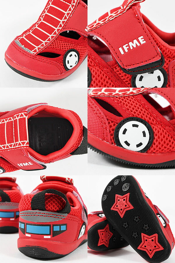 🆕【⭐訂購⭐】🇯🇵 日本直送  🌀 日本 IFME 警車/消防車 健康機能兒童涼鞋🌀[ELFD-0181][260723]